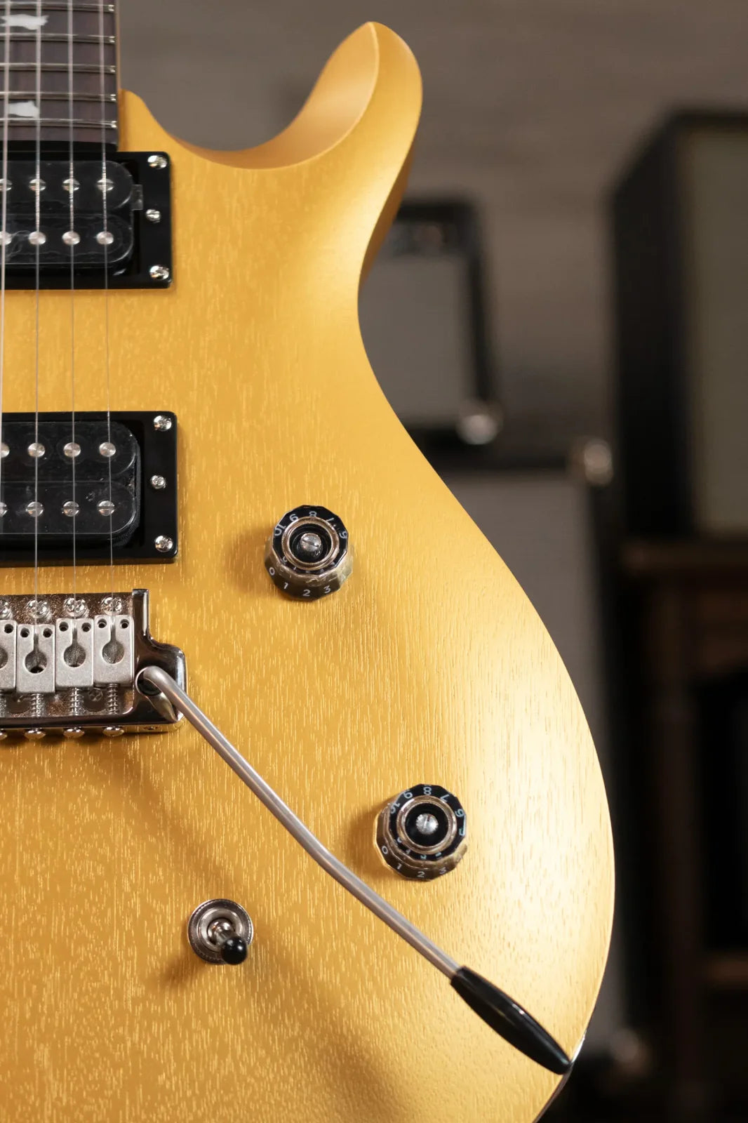 PRS SE CE 24 Standard Satin Electric Guitar - Metallic Gold with Gig Bag
