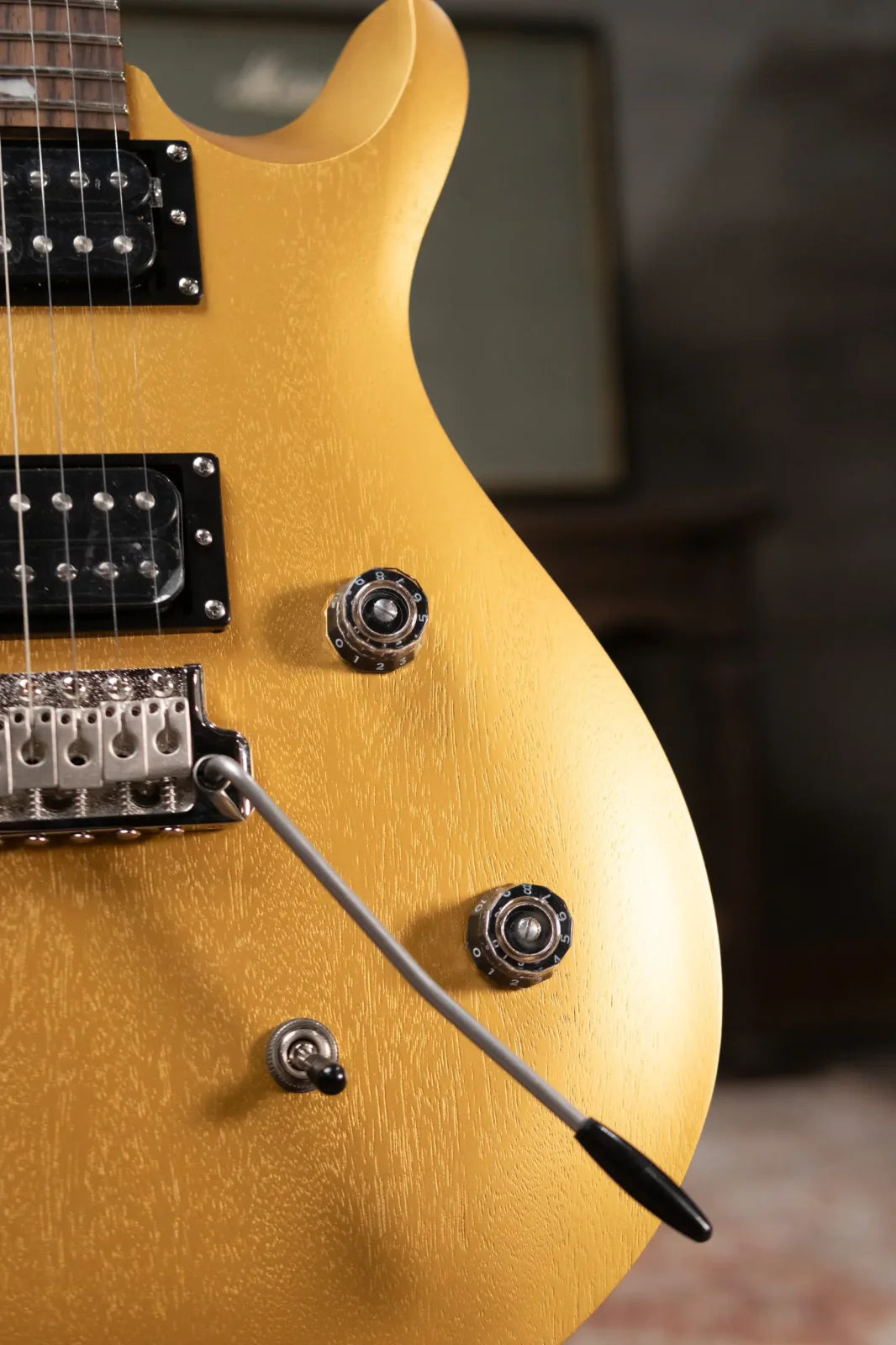 PRS SE CE 24 Standard Satin Electric Guitar - Metallic Gold with Gig Bag