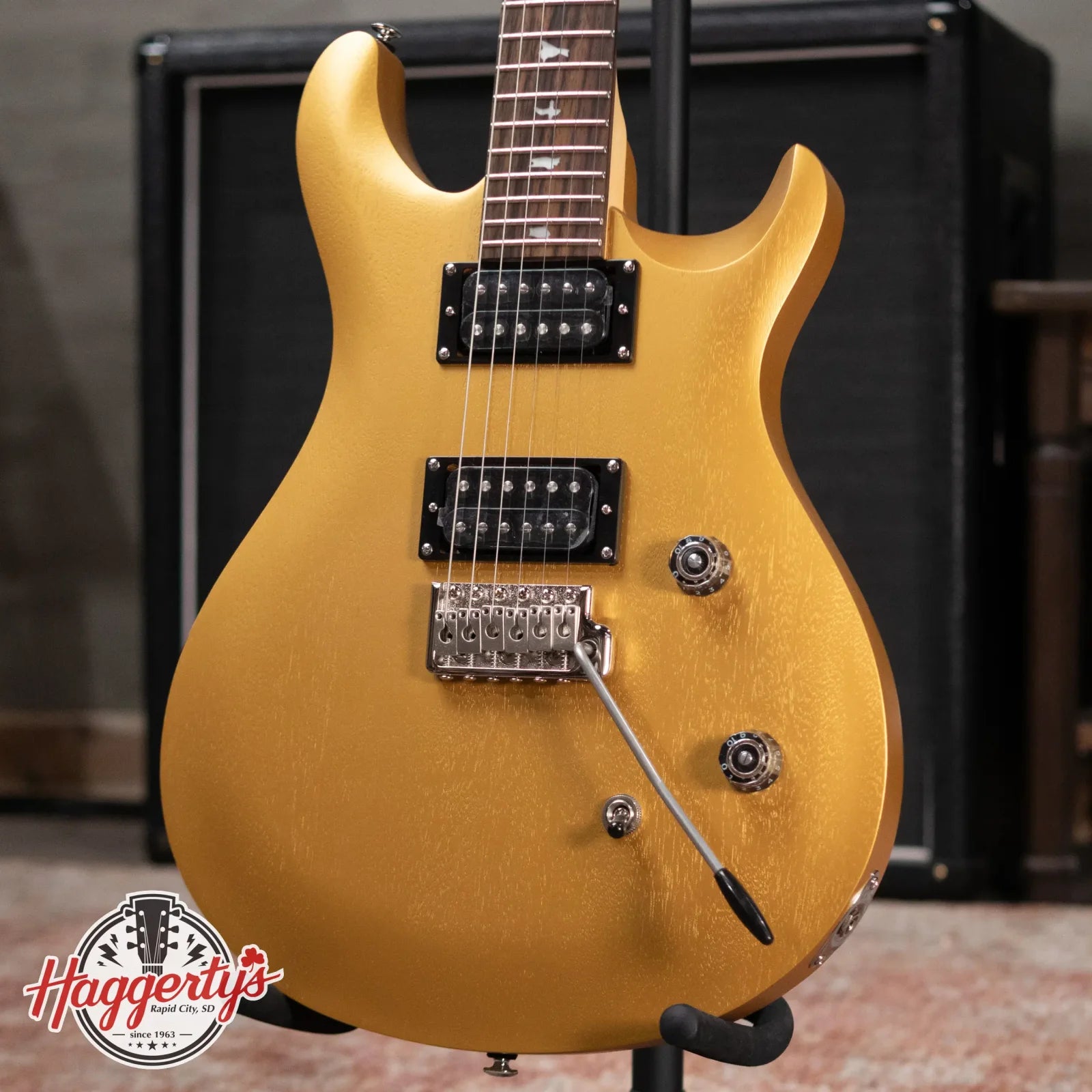 PRS SE CE 24 Standard Satin Electric Guitar - Metallic Gold with Gig Bag