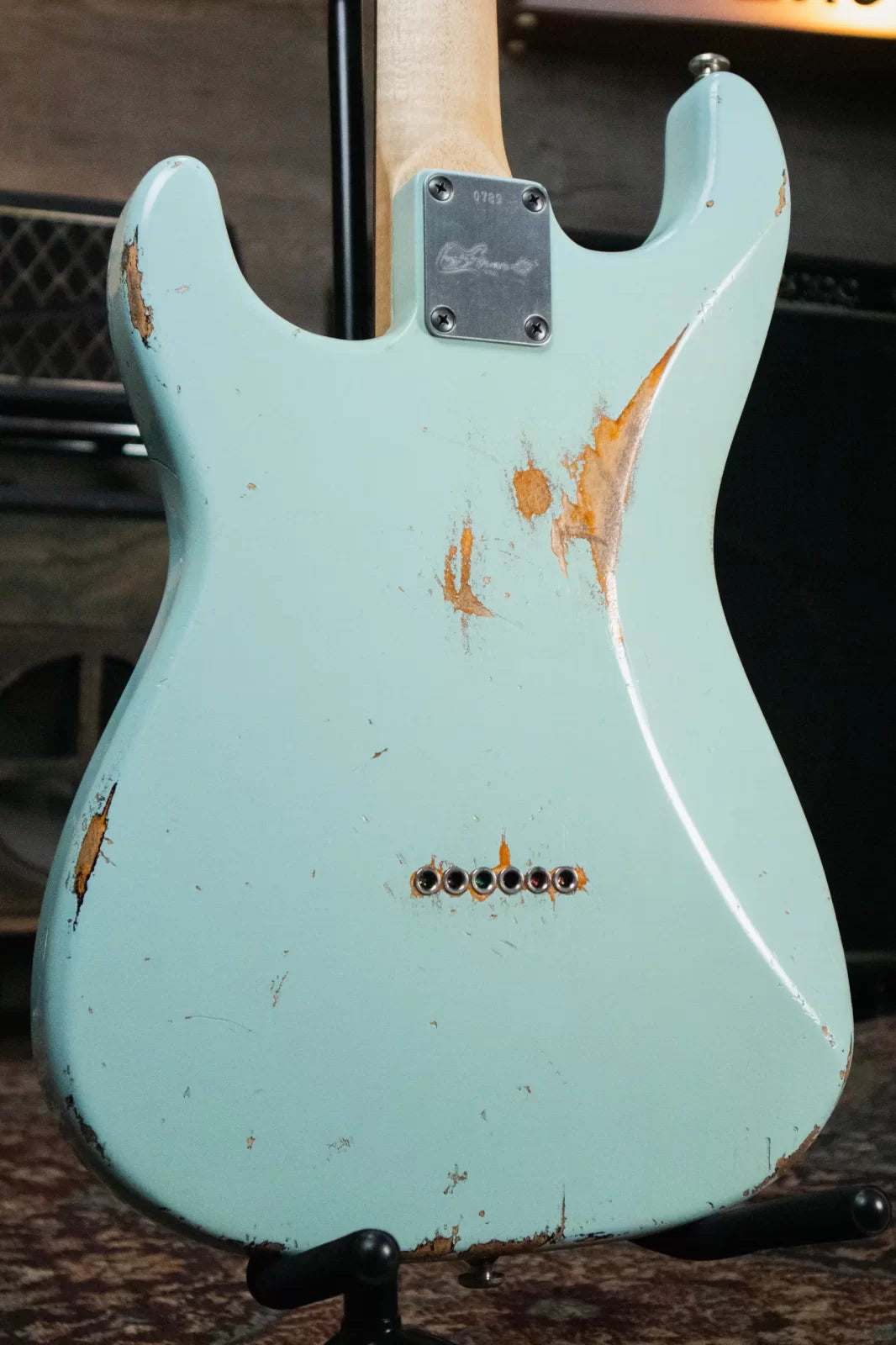 Luxxtone Choppa S - Daphne Blue over Sunburst with Hardshell Case