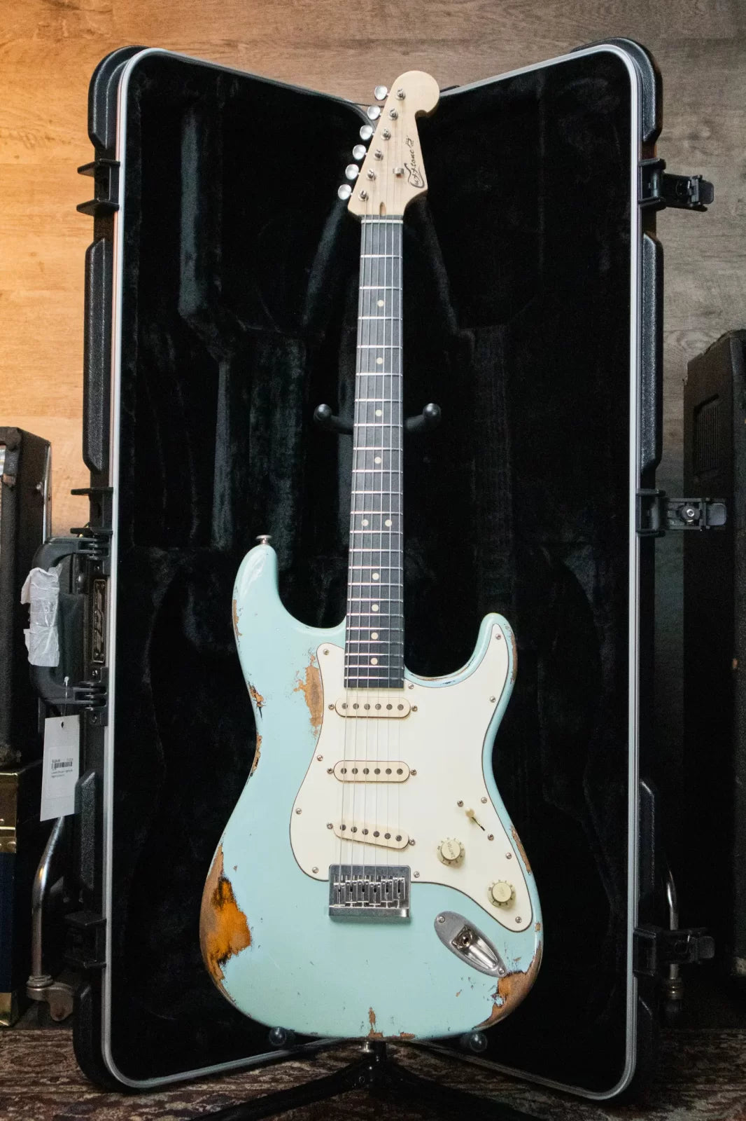 Luxxtone Choppa S - Daphne Blue over Sunburst with Hardshell Case