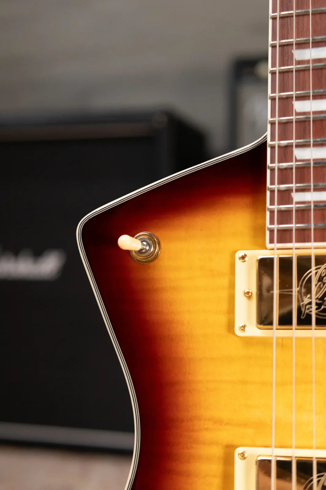 Ibanez Iceman IC420FMVLS Electric Guitar - Violin Sunburst with Gig Bag