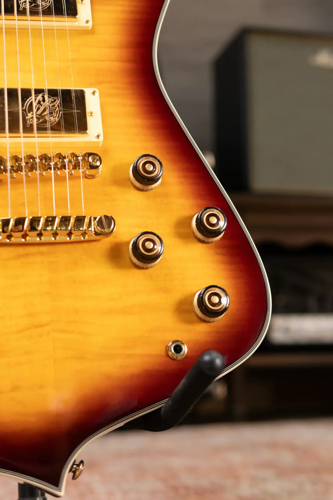 Ibanez Iceman IC420FMVLS Electric Guitar - Violin Sunburst with Gig Bag