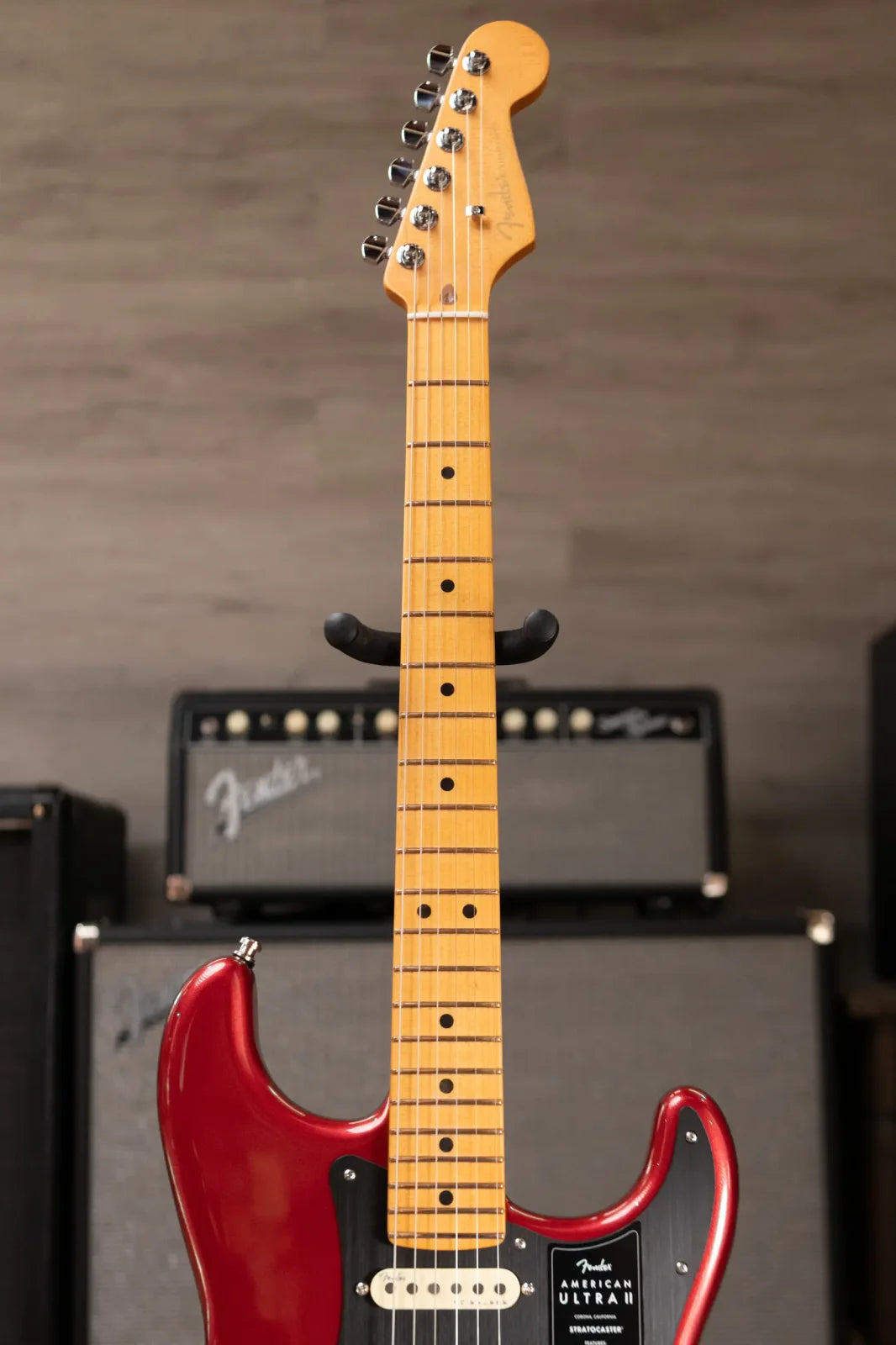 Fender American Ultra II Stratocaster - Sinister Red with Hardshell Case