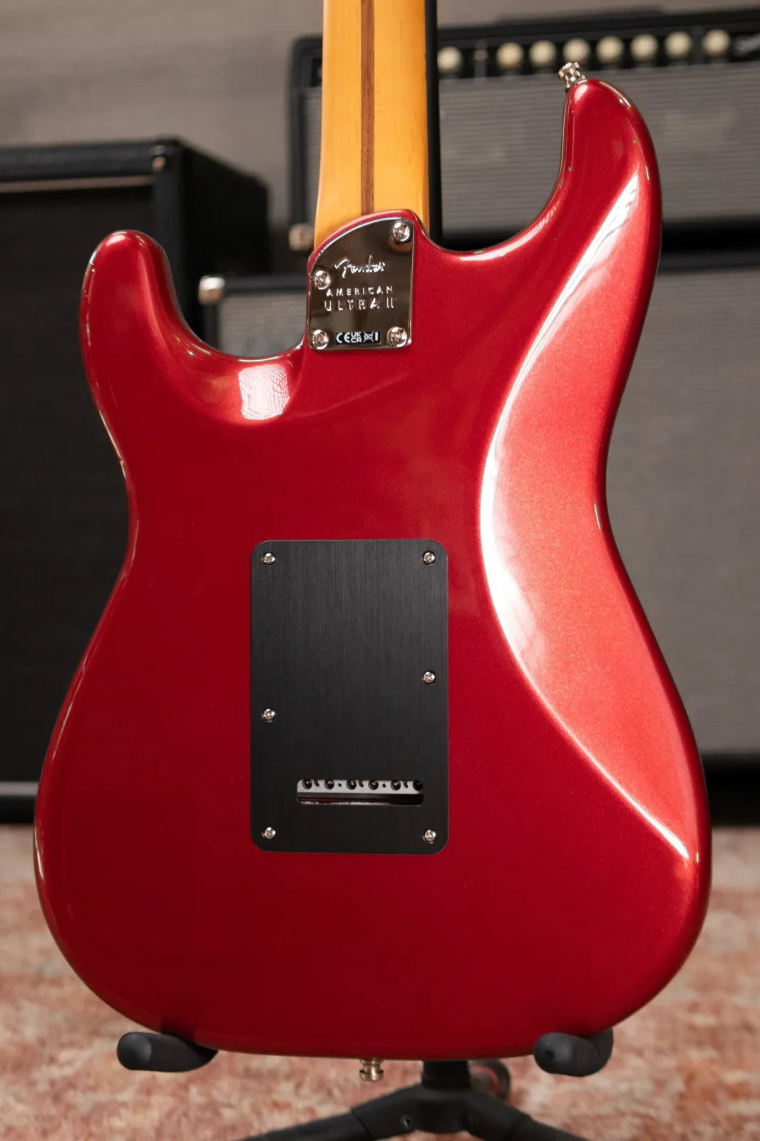 Fender American Ultra II Stratocaster - Sinister Red with Hardshell Case
