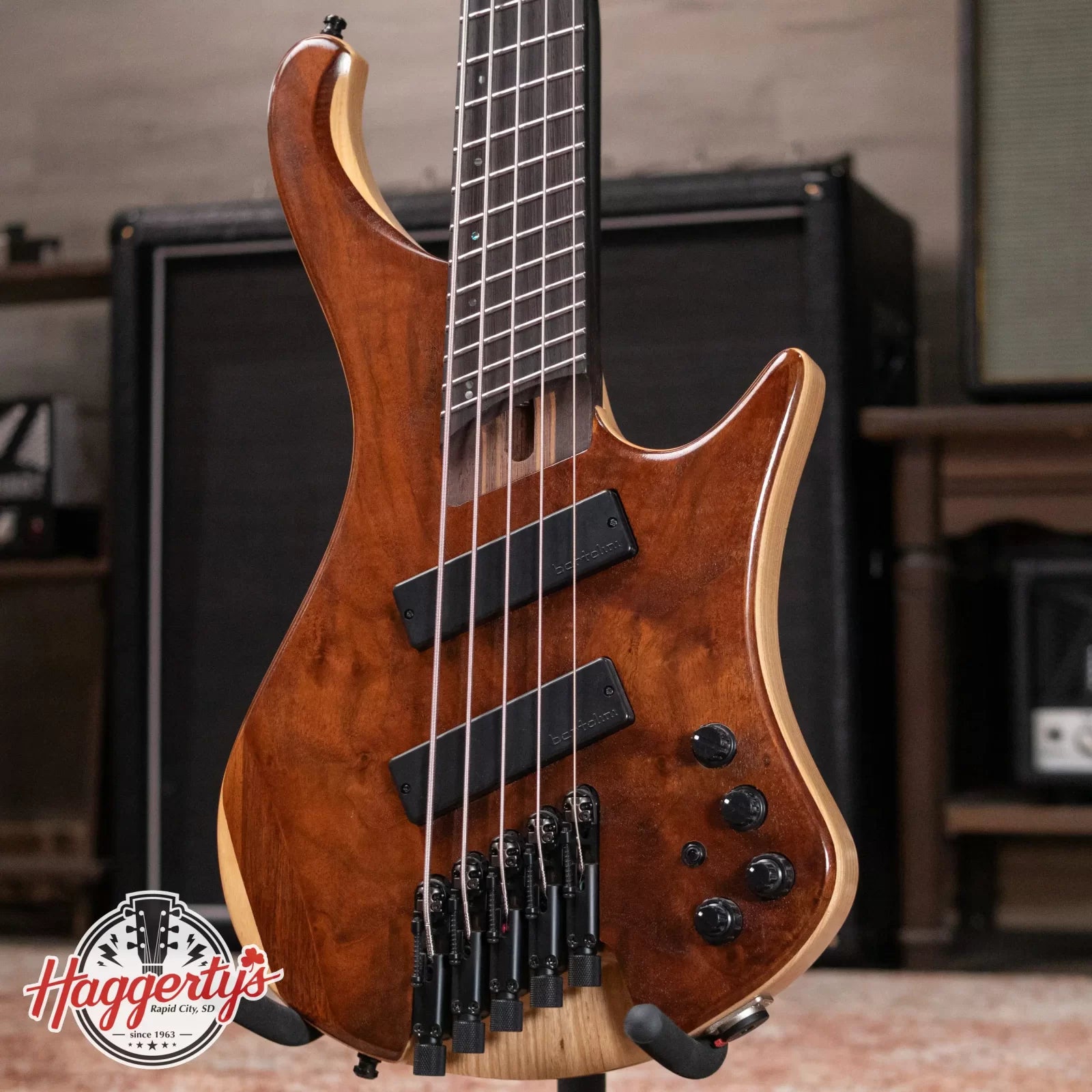 Ibanez EHB1265MSNML Ergonomic Headless 5-String Bass - Natural Mocha with Gig Bag