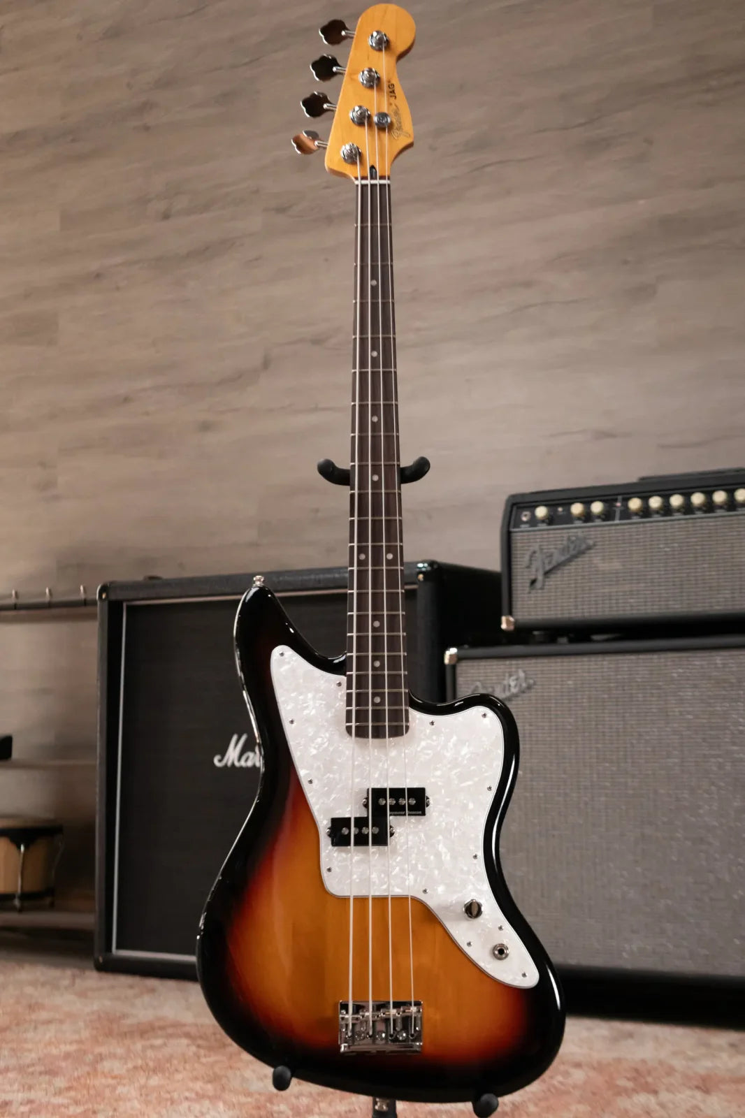 Fender Limited Edition Mark Hoppus Jaguar Bass - 3-Color Sunburst with Deluxe Gig Bag