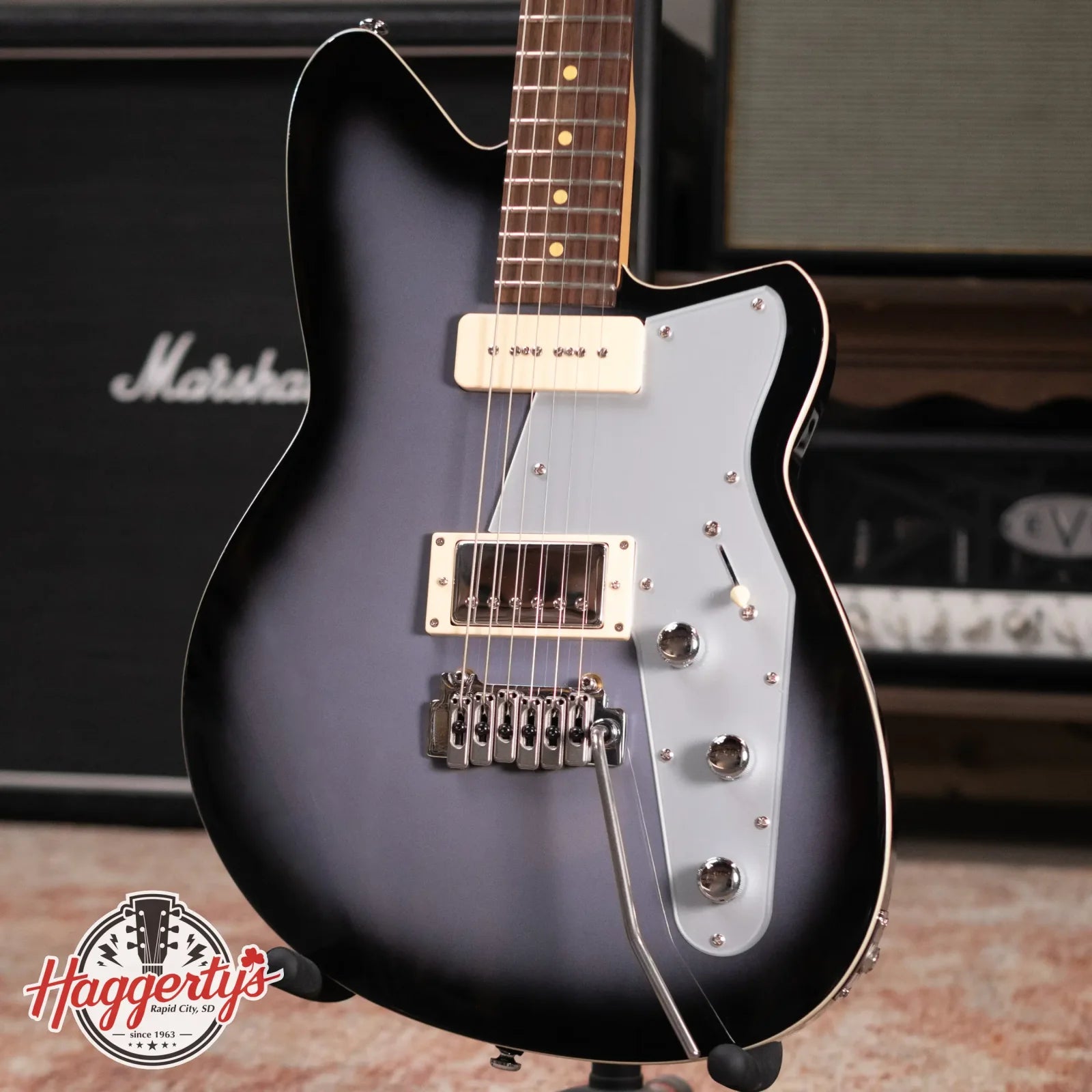 Reverend Double Agent W Electric Guitar - Periwinkle Burst