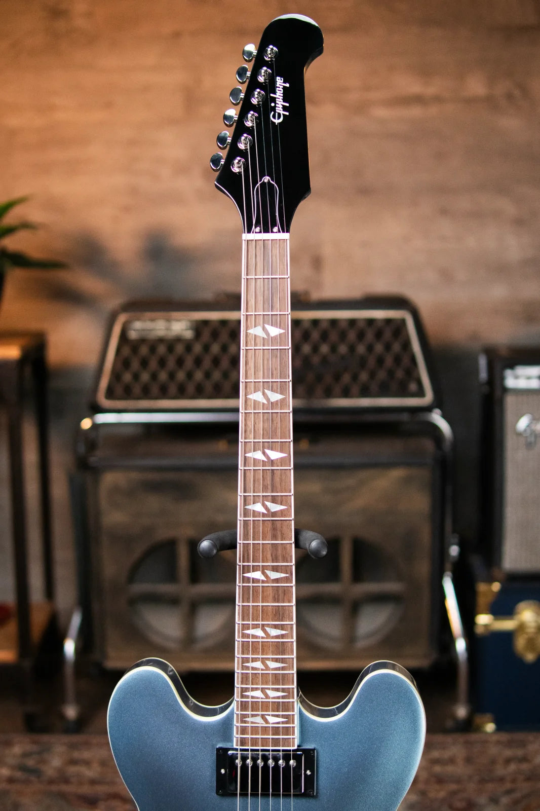 Epiphone Dave Grohl DG-335 Semi-Hollow - Pelham Blue with Hardshell Case