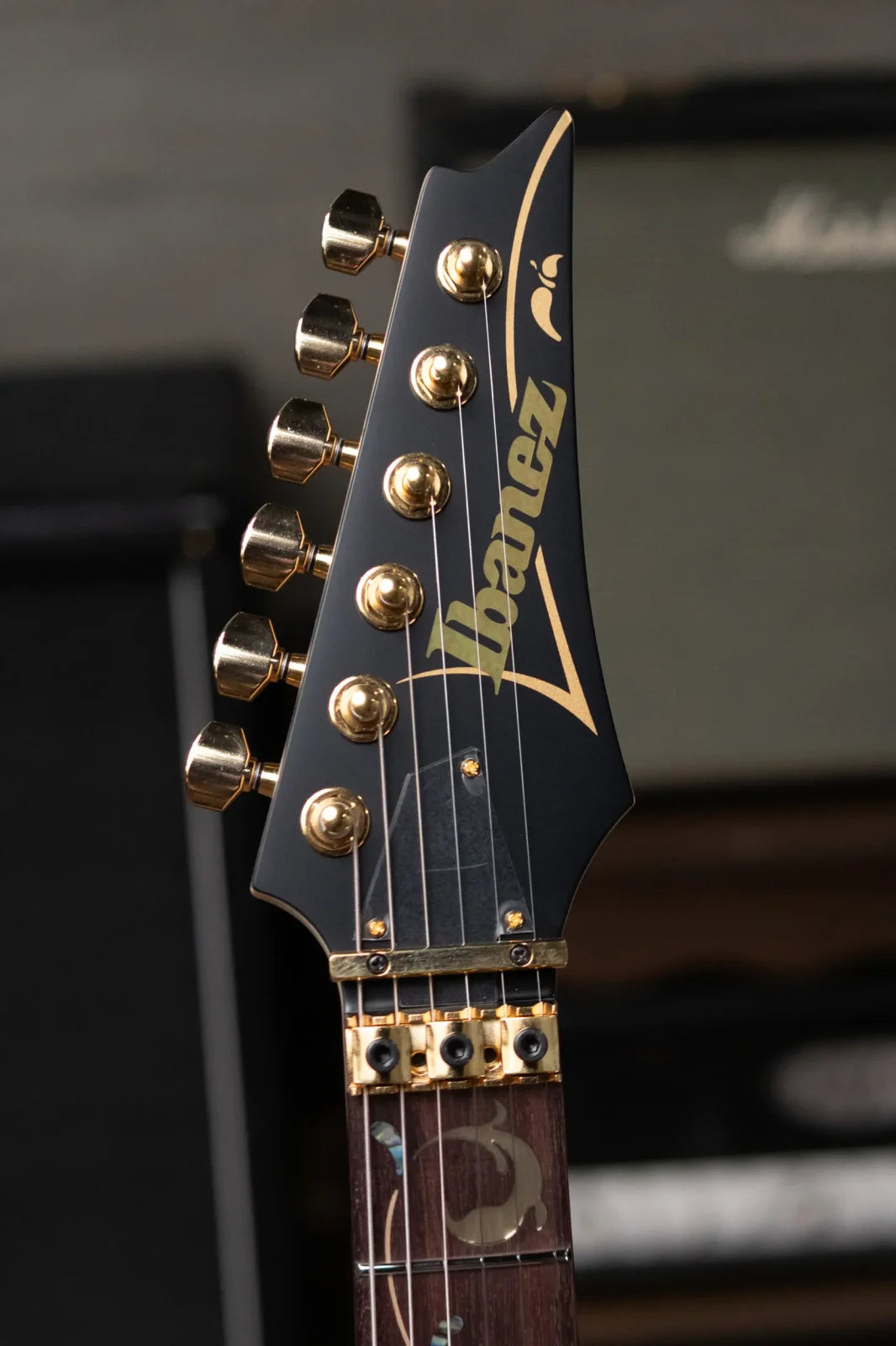 Ibanez PIA3761 Steve Vai Signature Electric Guitar - Onyx Black with Hardshell Case