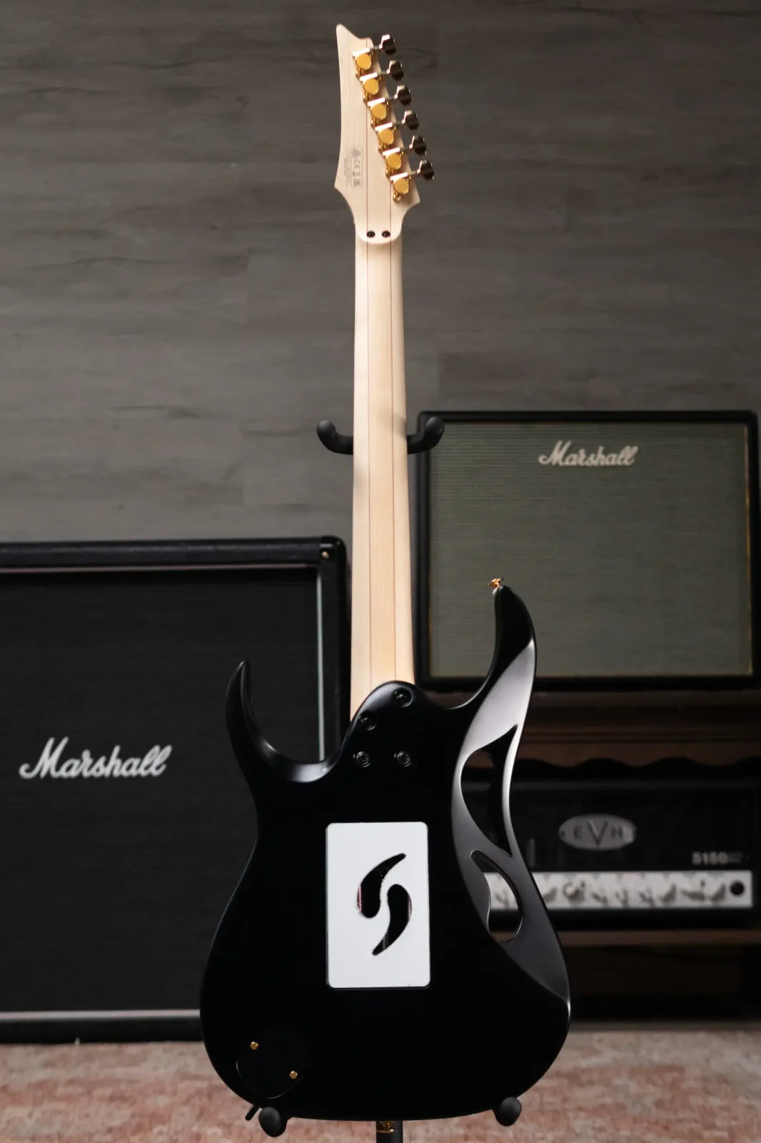 Ibanez PIA3761 Steve Vai Signature Electric Guitar - Onyx Black with Hardshell Case