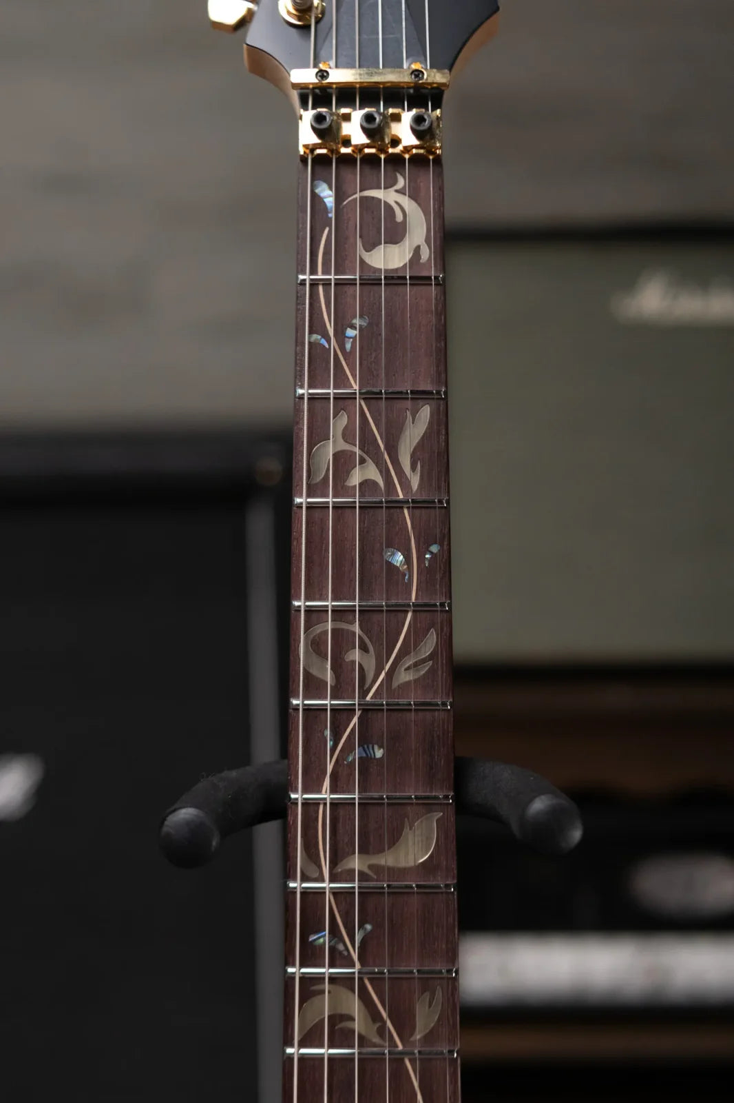 Ibanez PIA3761 Steve Vai Signature Electric Guitar - Onyx Black with Hardshell Case