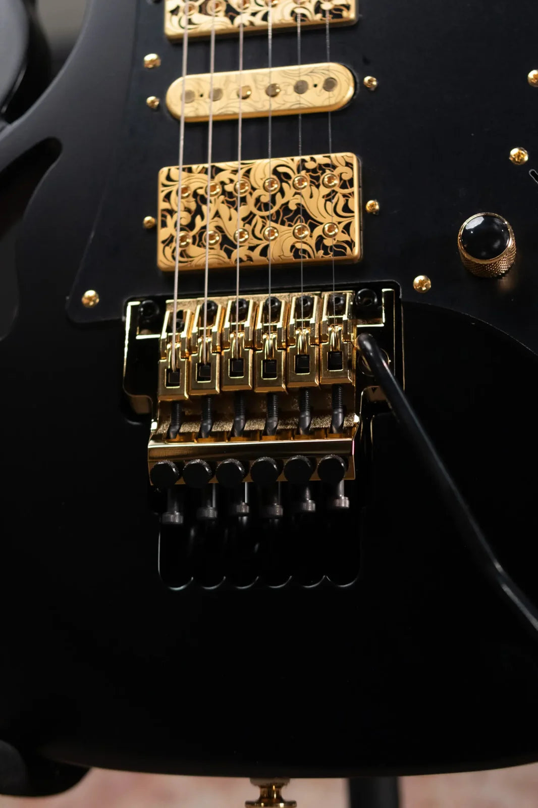 Ibanez PIA3761 Steve Vai Signature Electric Guitar - Onyx Black with Hardshell Case