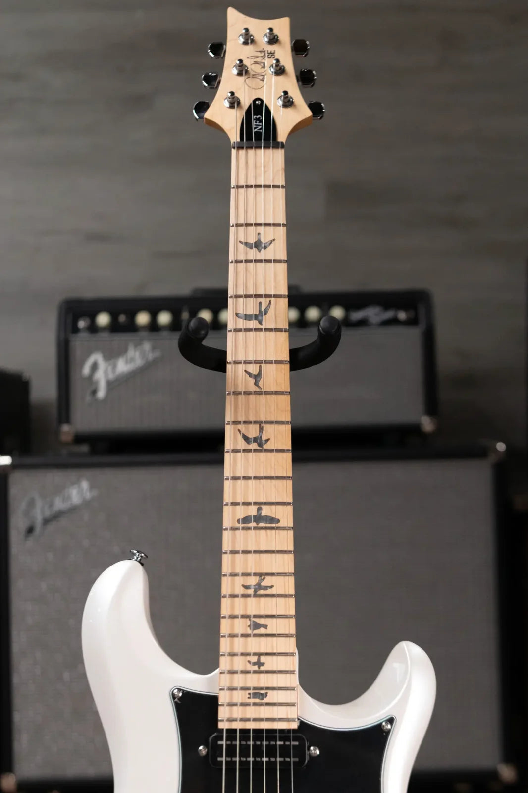 PRS SE NF3 Electric Guitar - White Pearl with Gig Bag