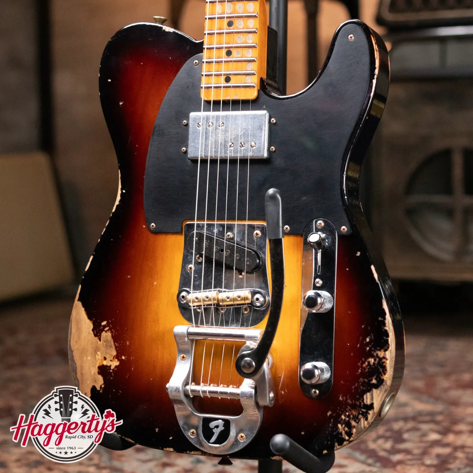 Fender Custom Shop Limited Edition CuNiFe Telecaster Custom Heavy Relic, 1-Piece Maple Neck with Hardshell Case - Faded Aged Wide-Fade 2-Color Sunburst