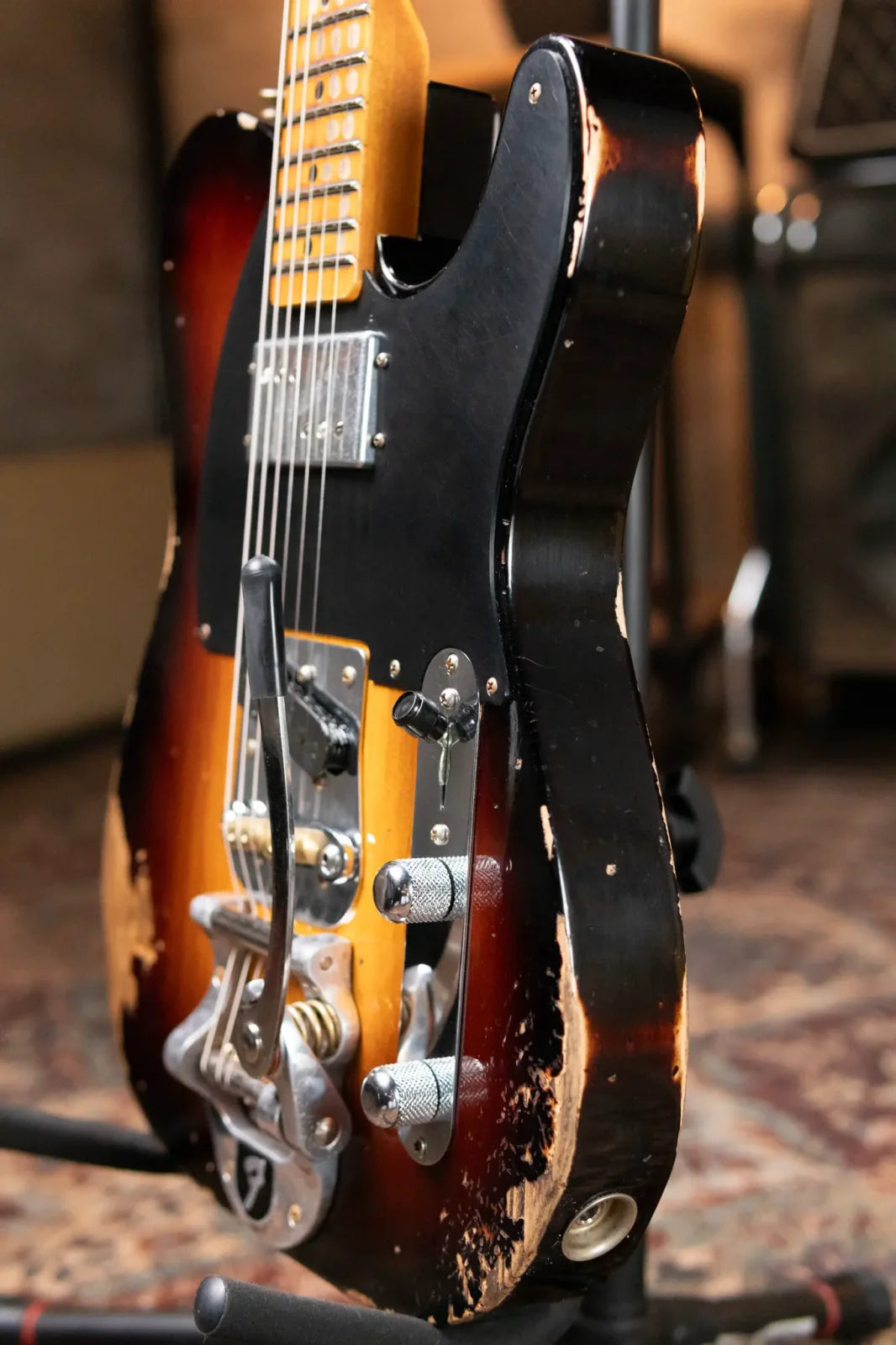 Fender Custom Shop Limited Edition CuNiFe Telecaster Custom Heavy Relic, 1-Piece Maple Neck with Hardshell Case - Faded Aged Wide-Fade 2-Color Sunburst