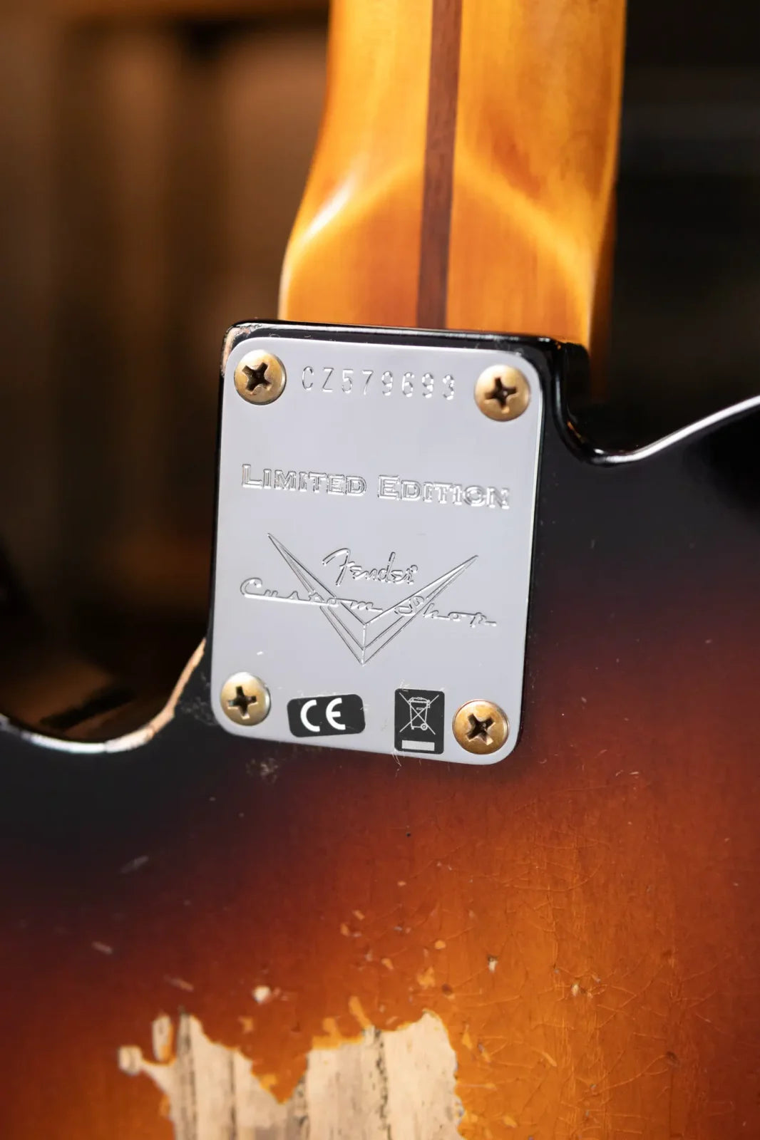 Fender Custom Shop Limited Edition CuNiFe Telecaster Custom Heavy Relic, 1-Piece Maple Neck with Hardshell Case - Faded Aged Wide-Fade 2-Color Sunburst