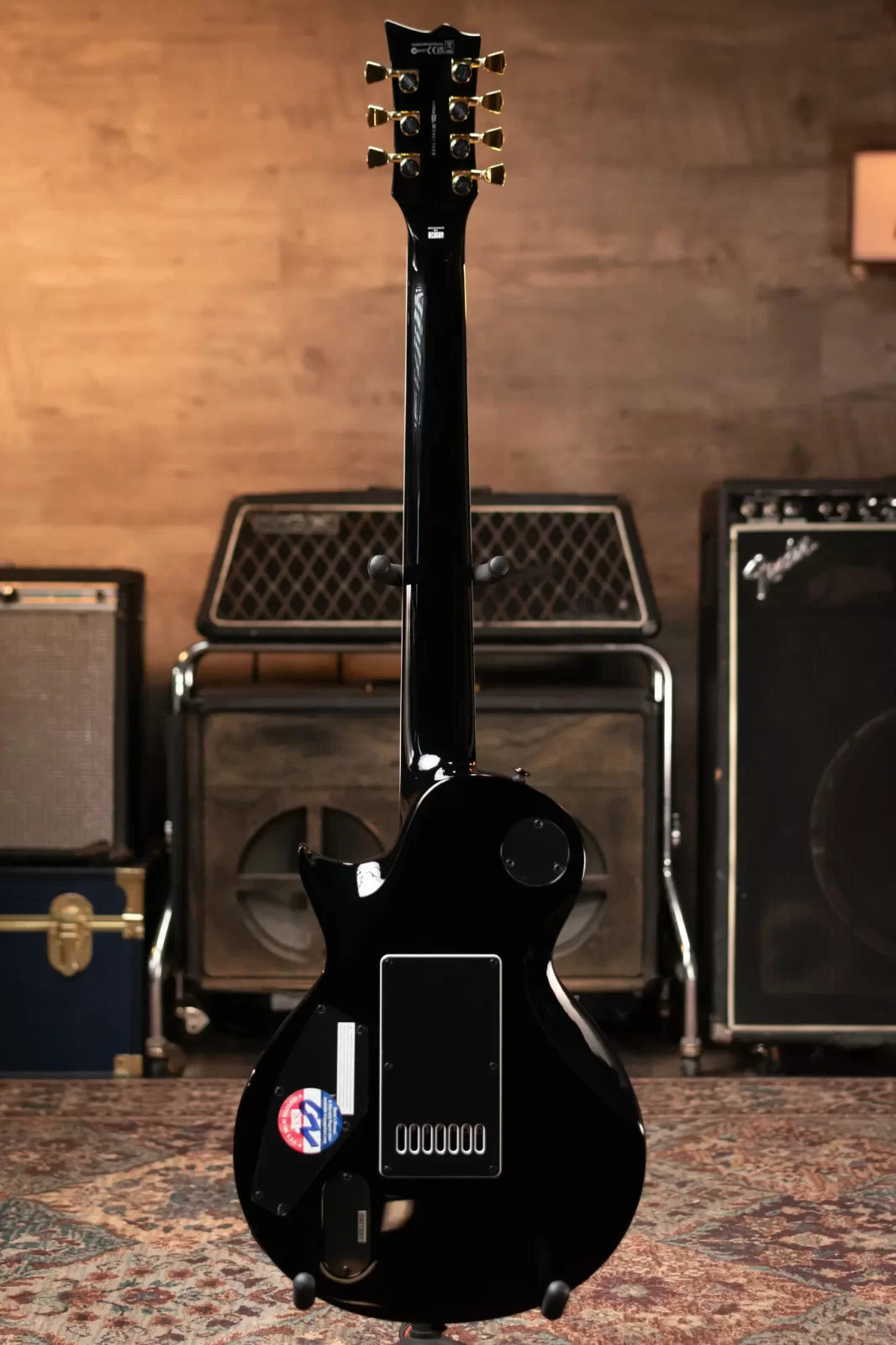 ESP LTD EC-1007B Evertune Baritone 7-String Electric Guitar - Black