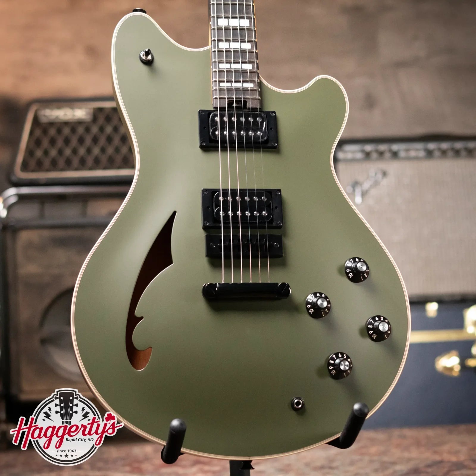 EVH SA-126 Special - Matte Army Drab with Hardshell Case