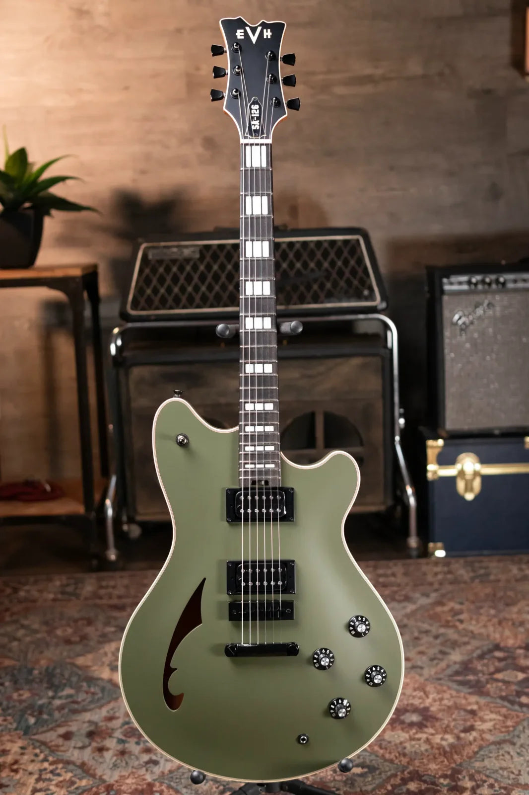 EVH SA-126 Special - Matte Army Drab with Hardshell Case