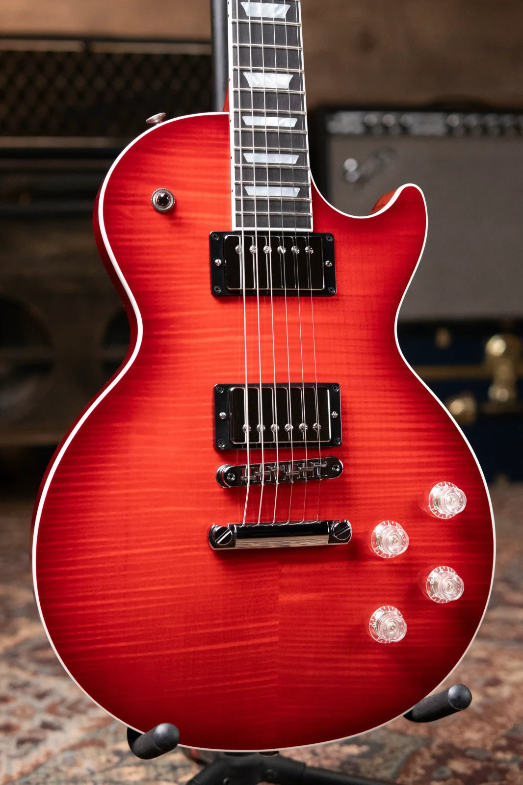 Gibson Les Paul Modern Figured Electric Guitar - Cherry Burst with Hardshell Case