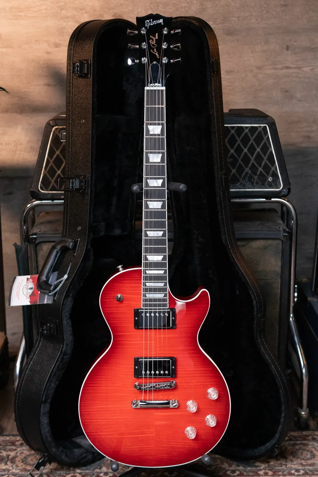 Gibson Les Paul Modern Figured Electric Guitar - Cherry Burst with Hardshell Case
