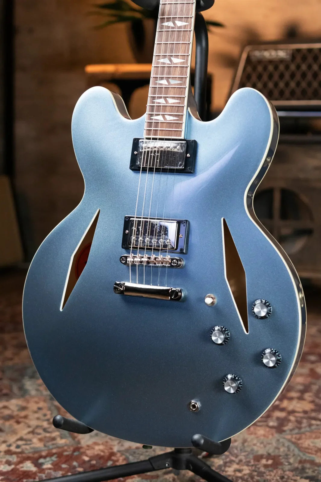 Epiphone Dave Grohl DG-335 Semi-Hollow - Pelham Blue with Hardshell Case