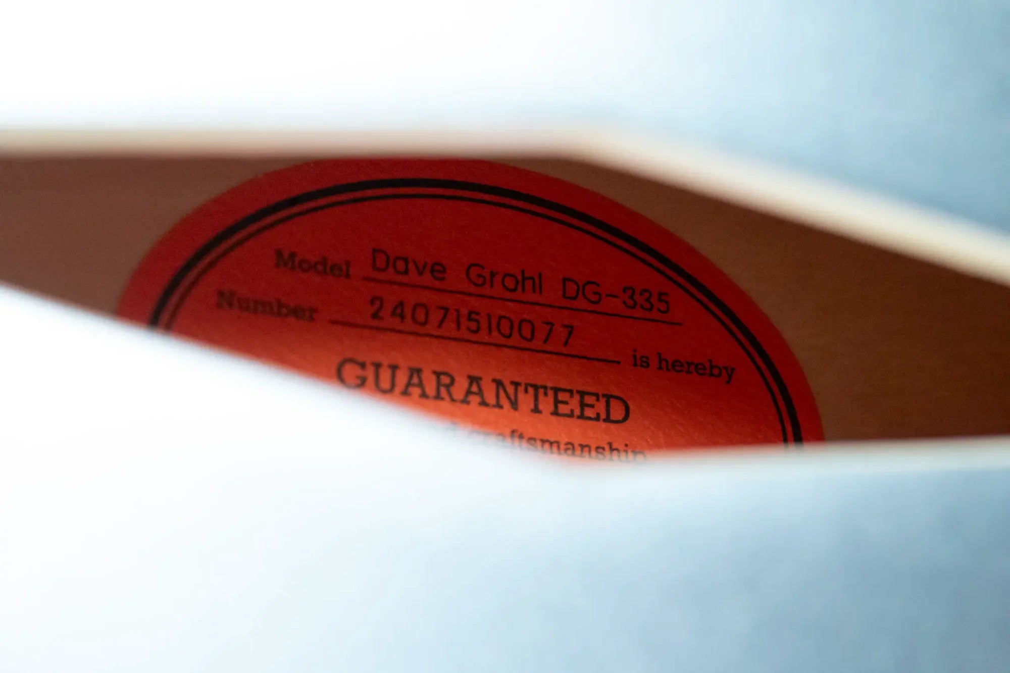 Epiphone Dave Grohl DG-335 Semi-Hollow - Pelham Blue with Hardshell Case