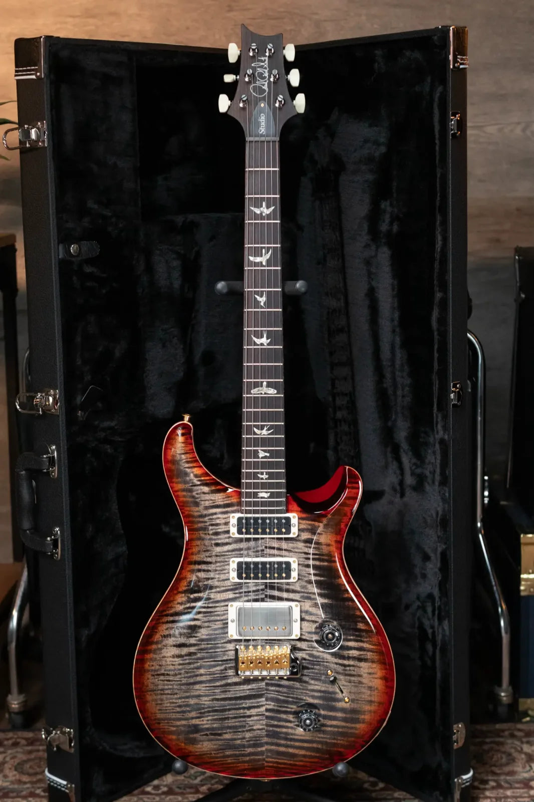 PRS Studio 22 10-Top - Charcoal Cherry Burst with Hardshell Case