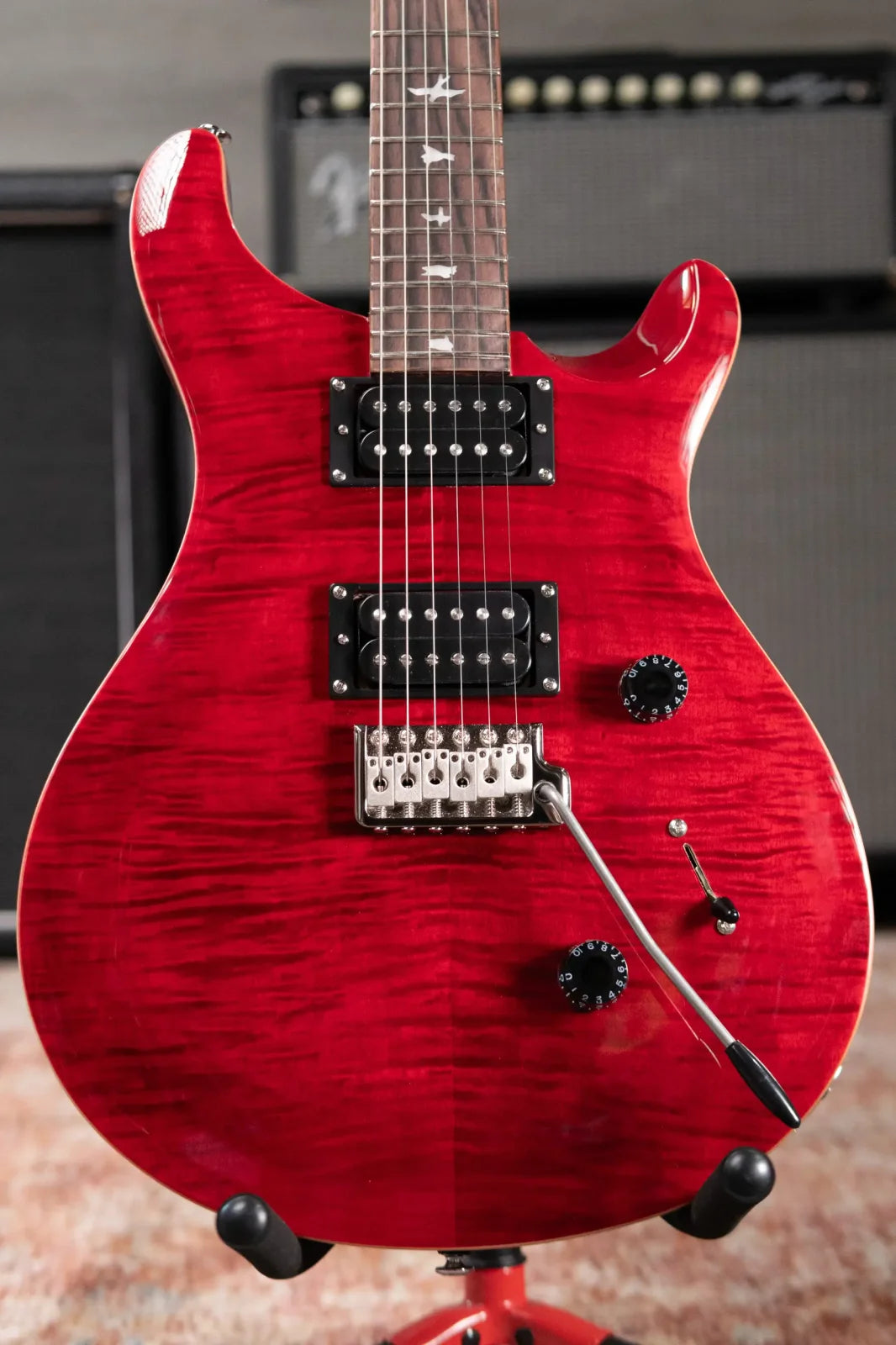 PRS SE Custom 24 Electric Guitar - Ruby with Gig Bag