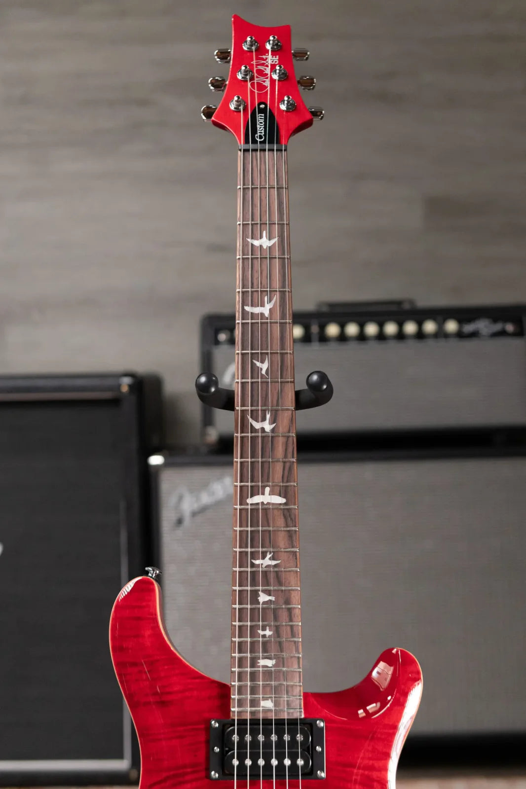 PRS SE Custom 24 Electric Guitar - Ruby with Gig Bag