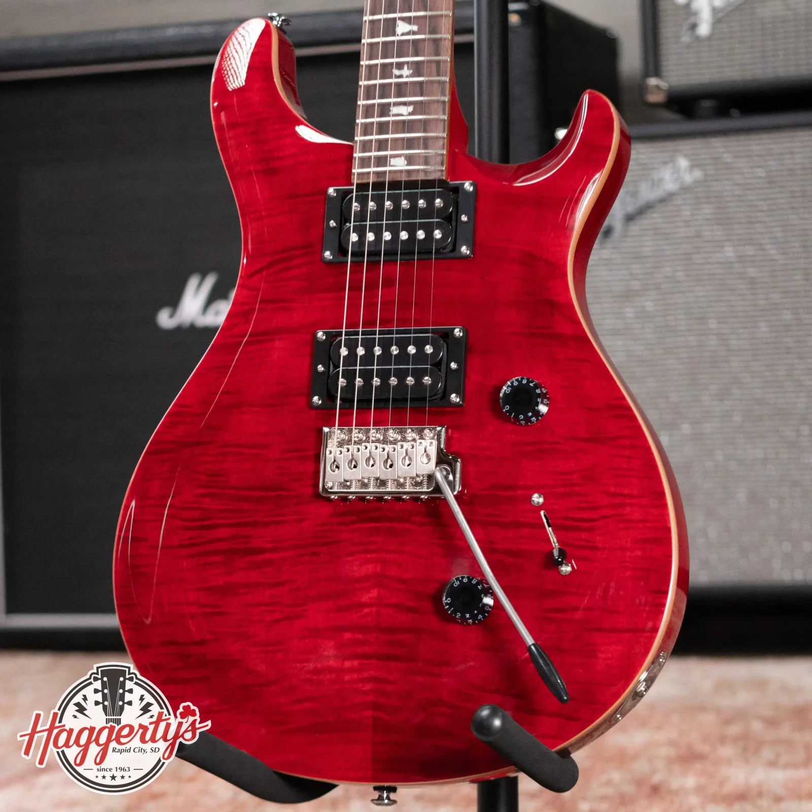 PRS SE Custom 24 Electric Guitar - Ruby with Gig Bag