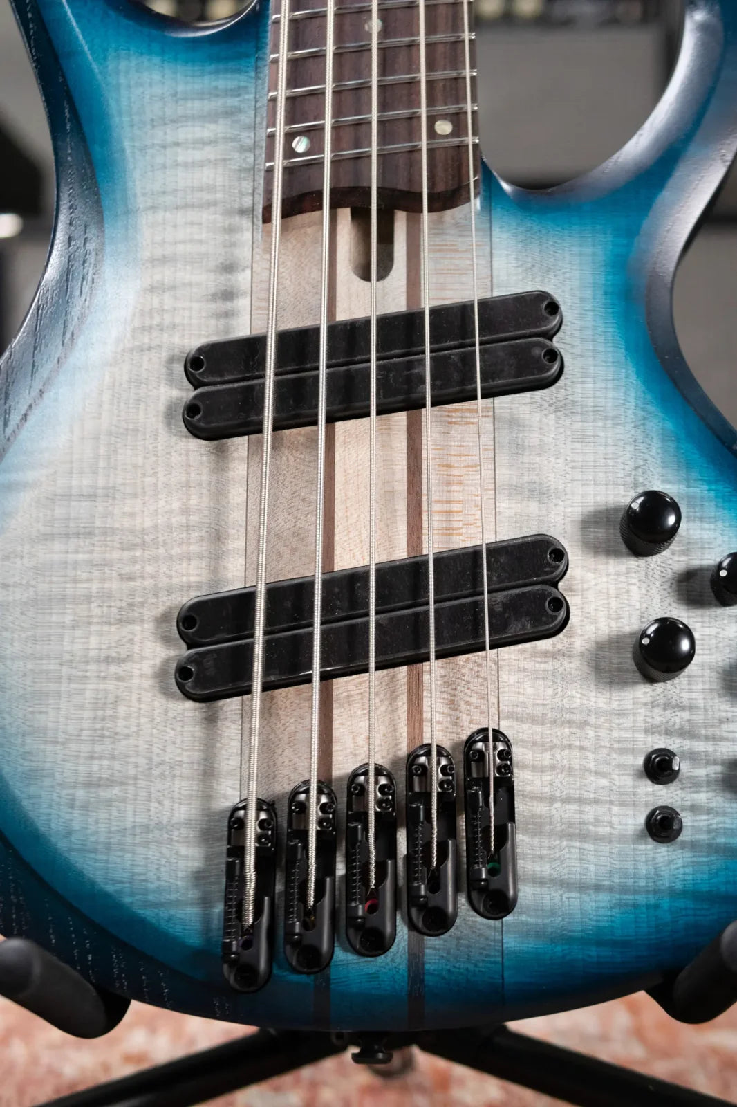 Ibanez BTB705LMCTL Bass Workshop Multi-Scale 5-String Electric Bass - Cosmic Blue Starburst Low Gloss