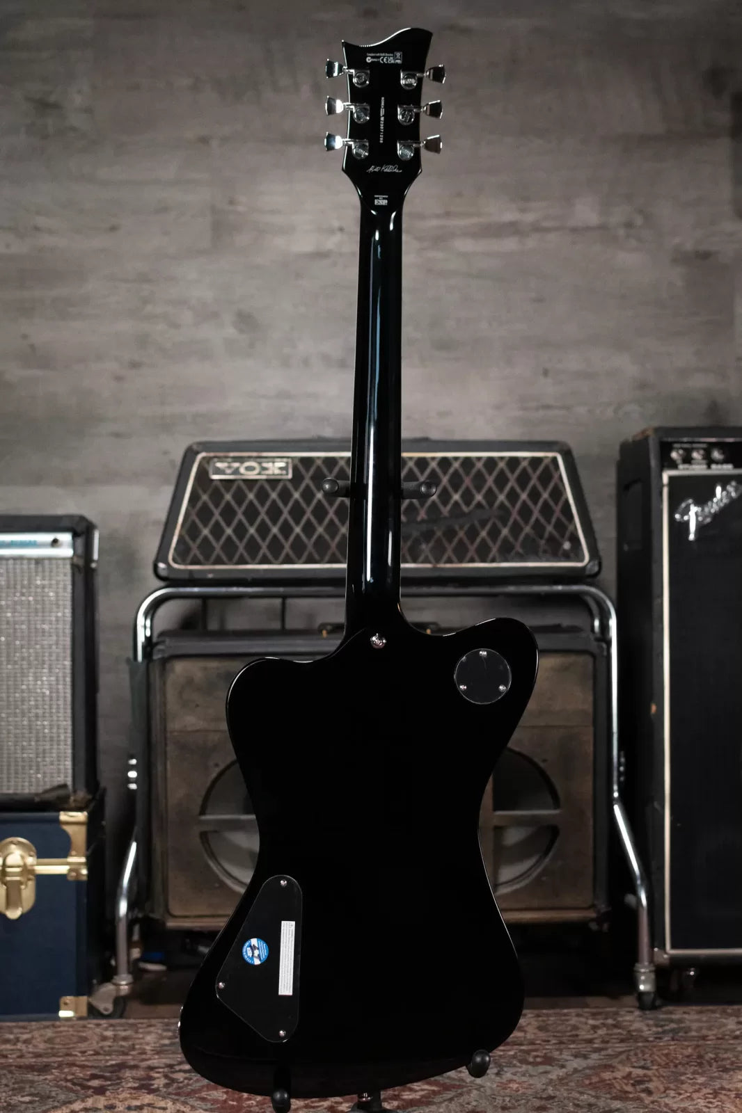 ESP LTD Bill Kelliher Sparrowhawk Electric Guitar - Vintage Silver Sunburst with Form Fit Case