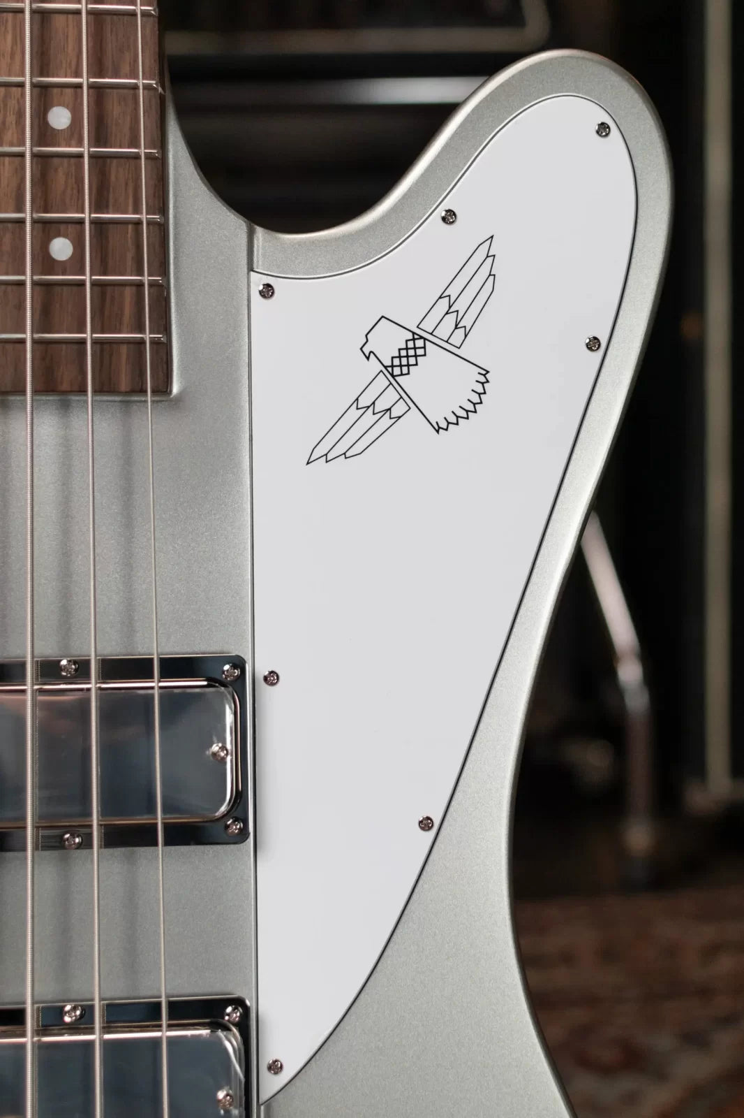 Epiphone Thunderbird '64 Electric Bass Guitar - Silver Mist with Premium Gig Bag