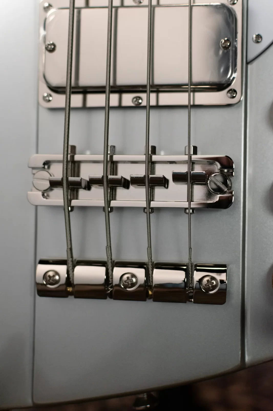 Epiphone Thunderbird '64 Electric Bass Guitar - Silver Mist with Premium Gig Bag