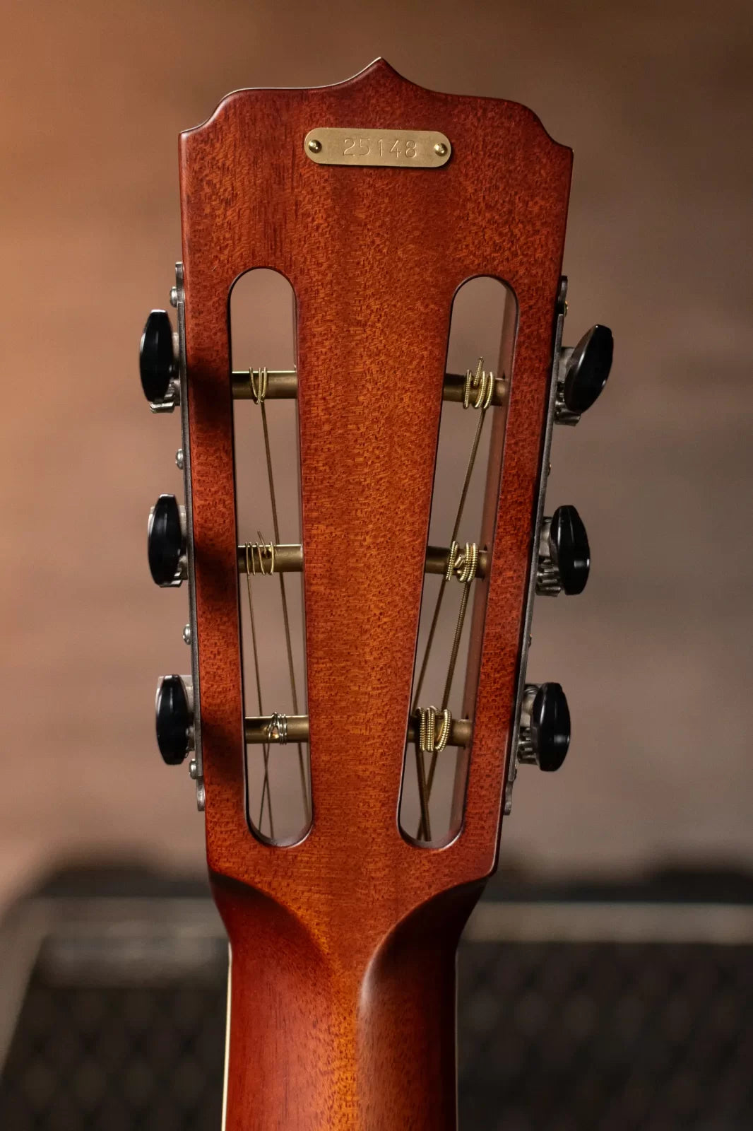 National Style 1 Baritone Tricone Resonator, Slimline Pickup - Antique Brass with Hardshell Case