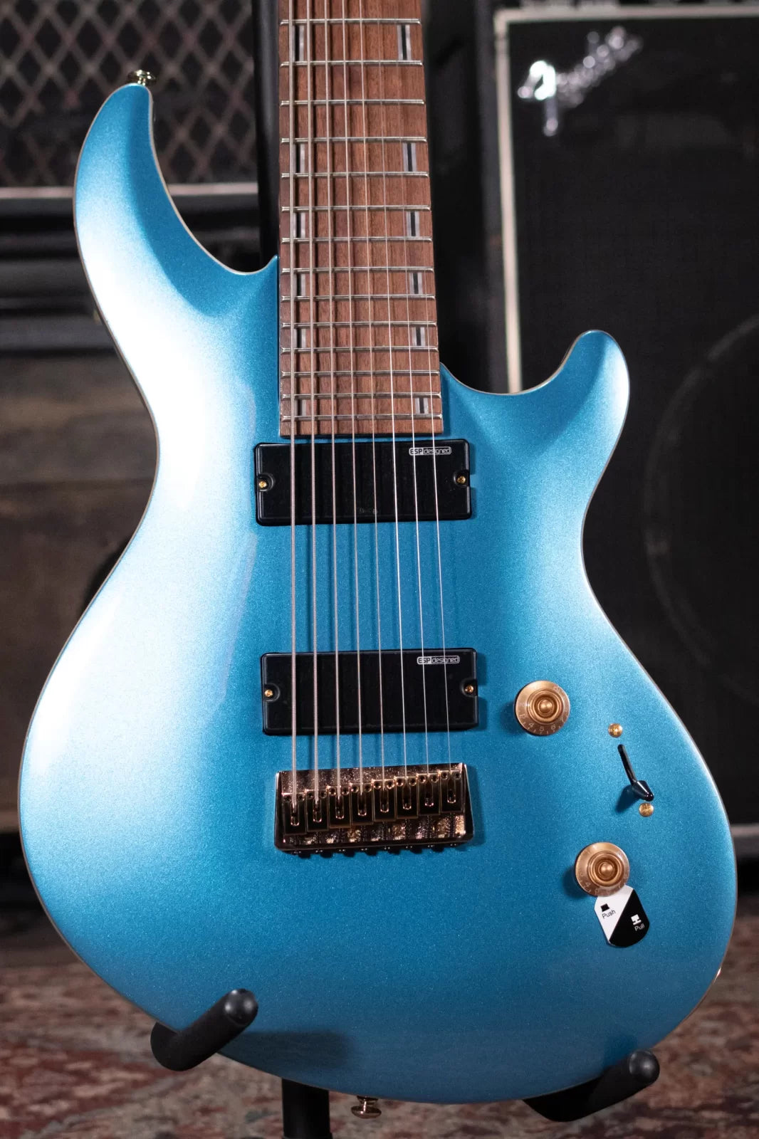 ESP LTD Javier Reyes JR-208 Electric Guitar - Pelham Blue