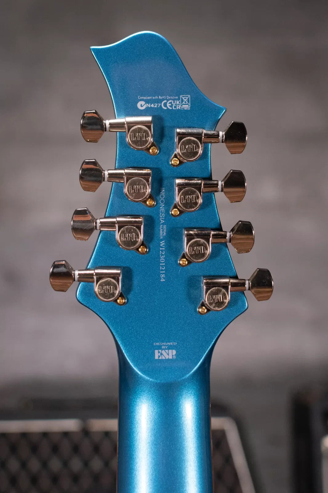 ESP LTD Javier Reyes JR-208 Electric Guitar - Pelham Blue