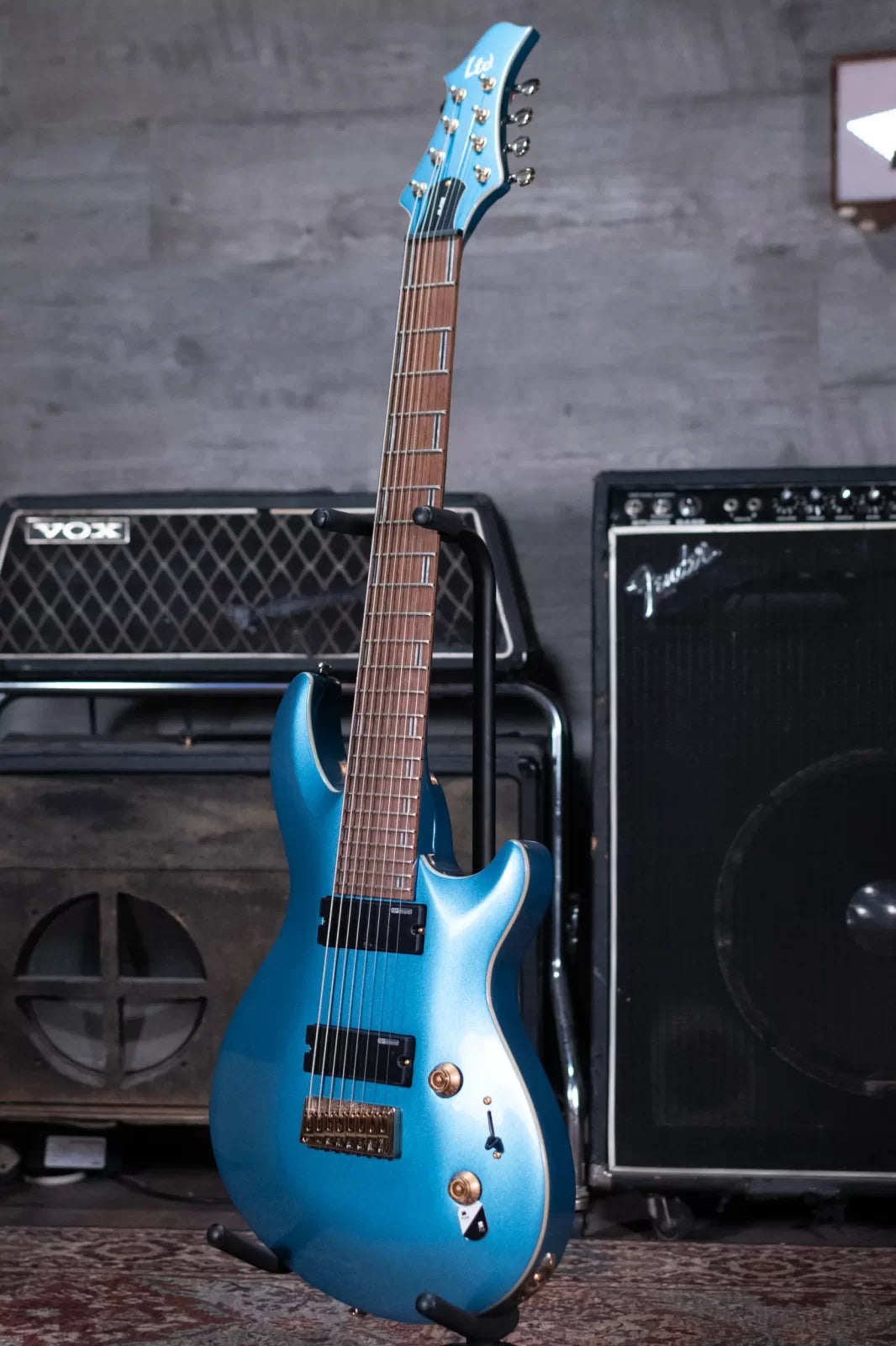 ESP LTD Javier Reyes JR-208 Electric Guitar - Pelham Blue