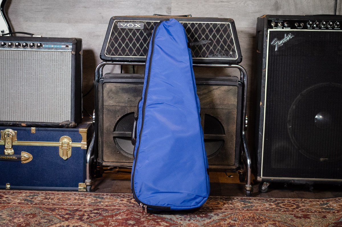 Bobelock 1029 Fiberglass Arrow Mandolin Case- Blue/Gray