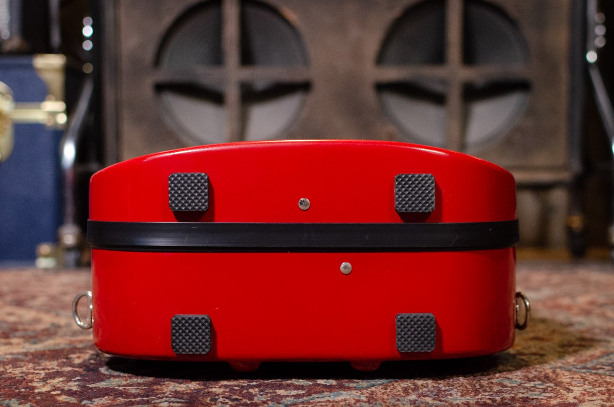 Bobelock 1029 Fiberglass Arrow Mandolin Case- Red/Gray