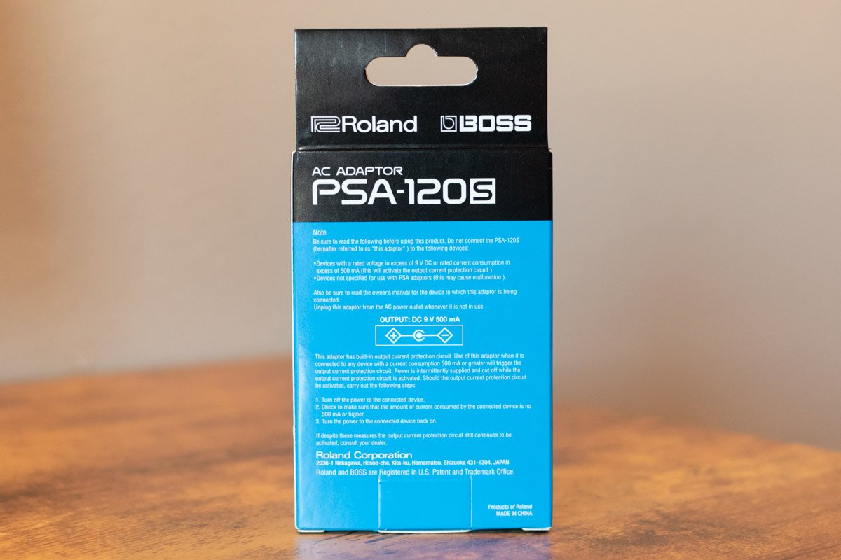 Boss PSA-120S - Power Supply for Electric Guitar Effects