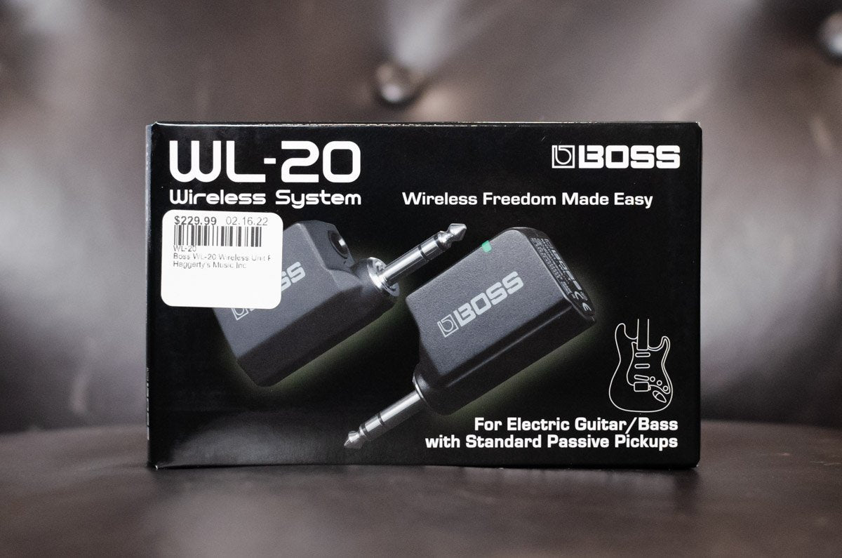 Boss WL-20 Wireless Guitar/Bass System - Transmitter and Receiver