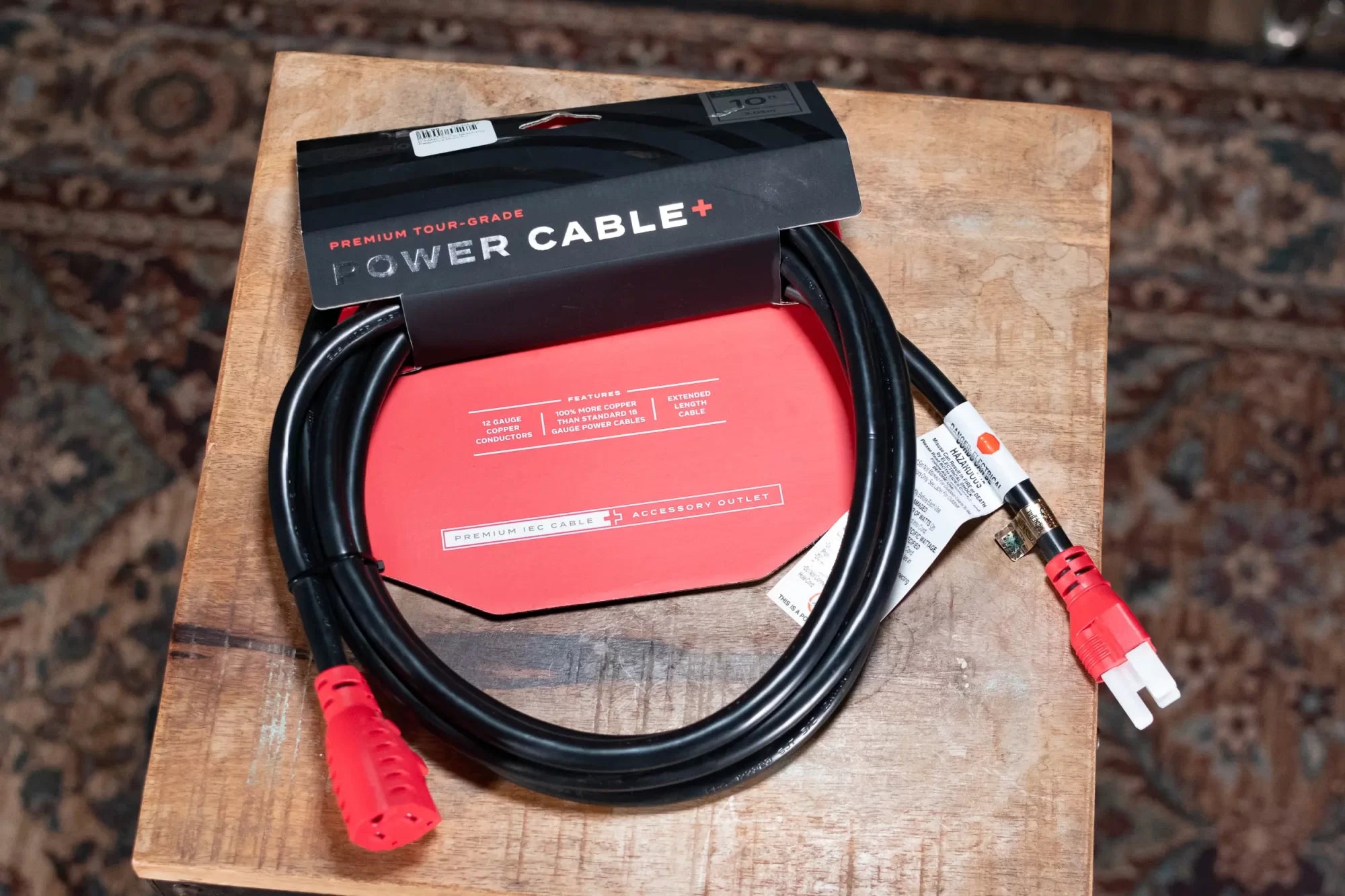 D'Addario IEC to NEMA Plug Power Cable+, 10FT (North America)