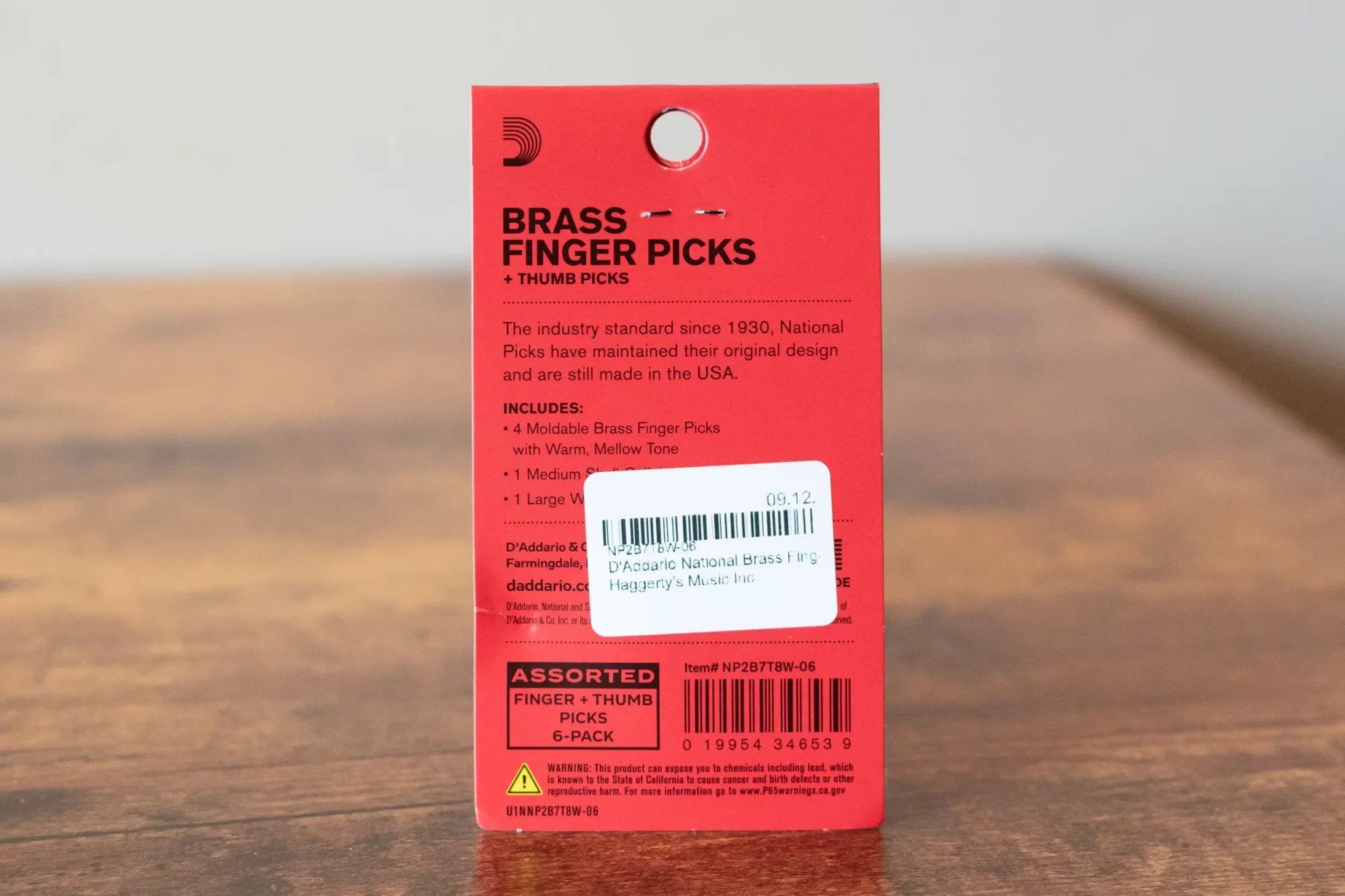 D'Addario National Brass Finger Pick Bundle - 6 pack