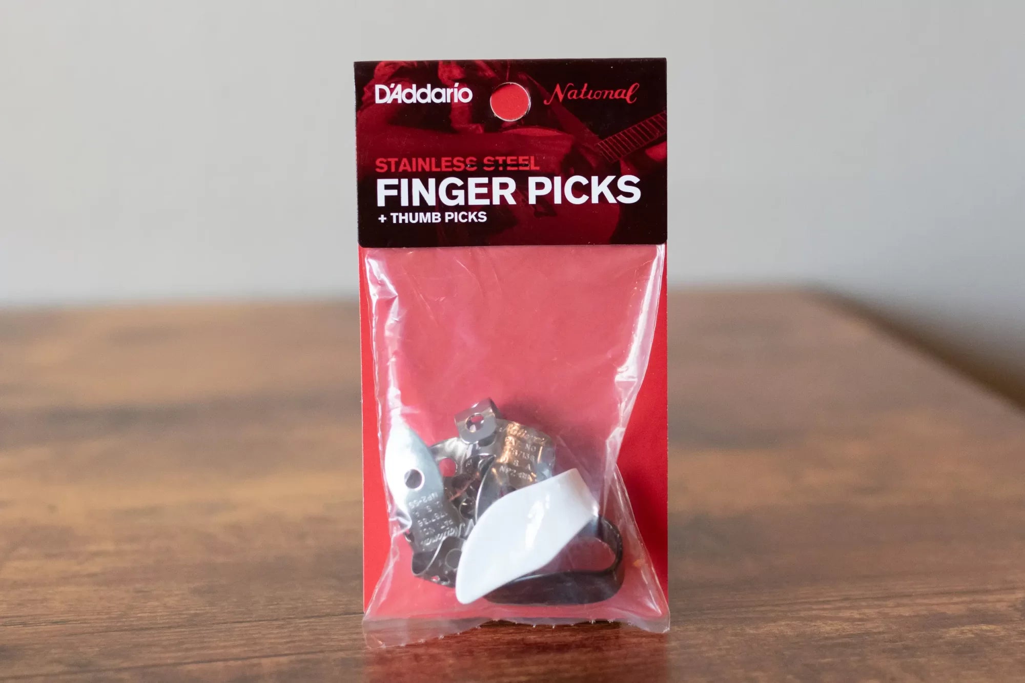 D'Addario National Stainless Steel Finger Pick Bundle- 6 Pack