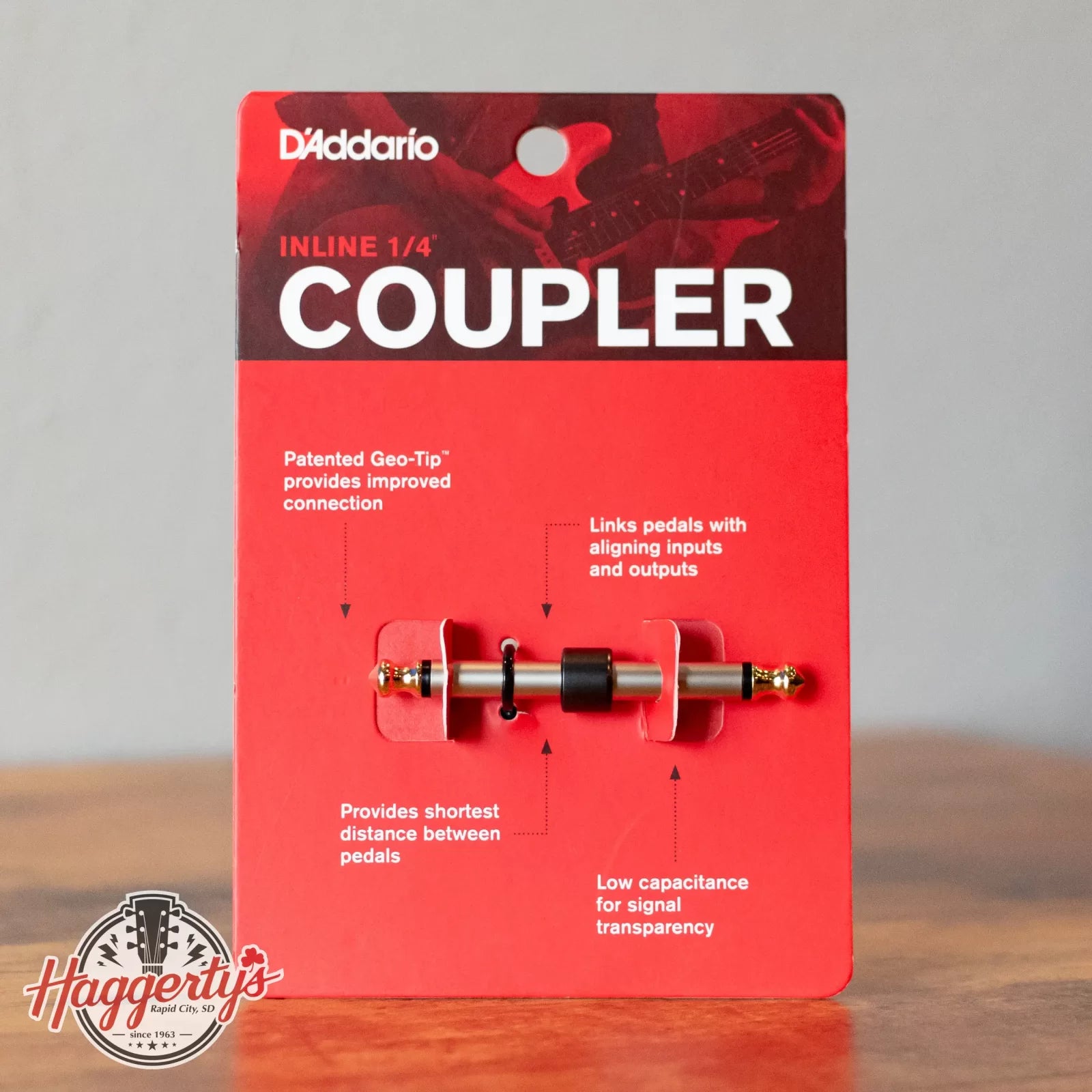 D'addario 1/4" Male Mono Inline Coupler