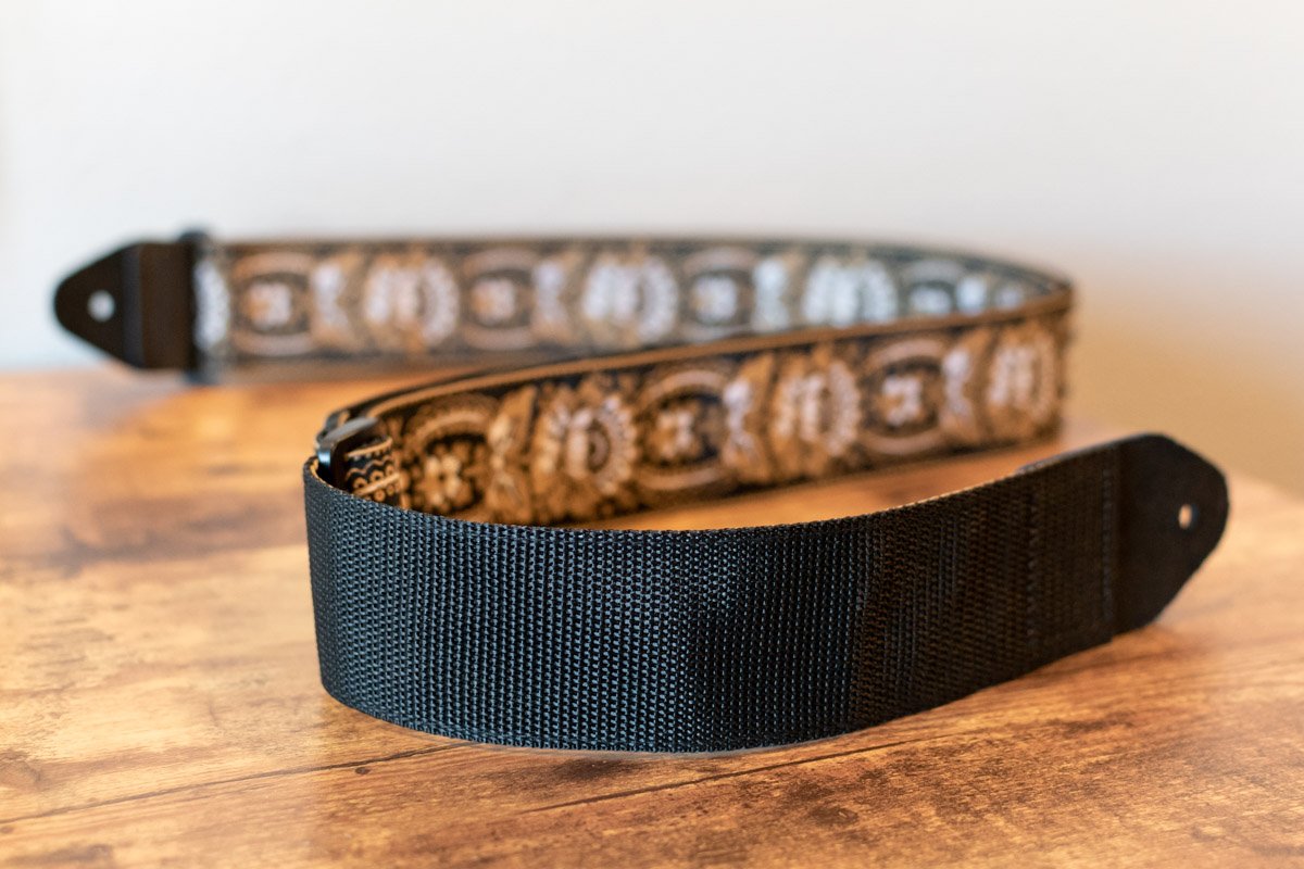 Ernie Ball P04151 Royal Orleans Jacquard Guitar Strap - Gold