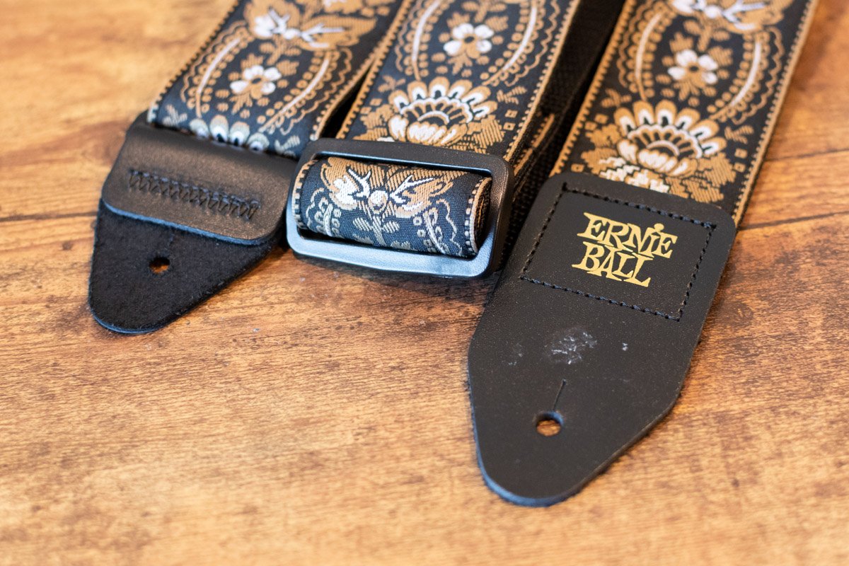 Ernie Ball P04151 Royal Orleans Jacquard Guitar Strap - Gold